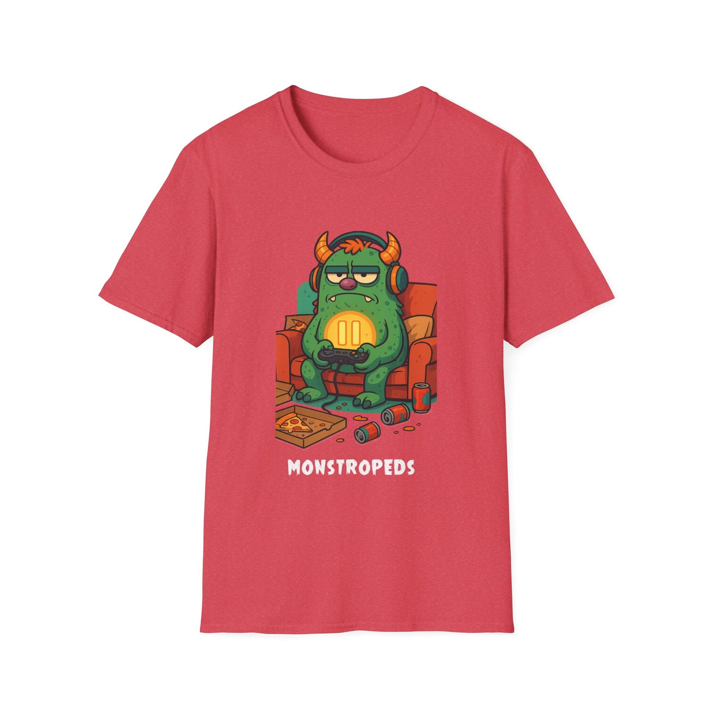 Paused My Game Monster Tee Funny Gamer Shirt Oddly Boldly Graphic Character Design