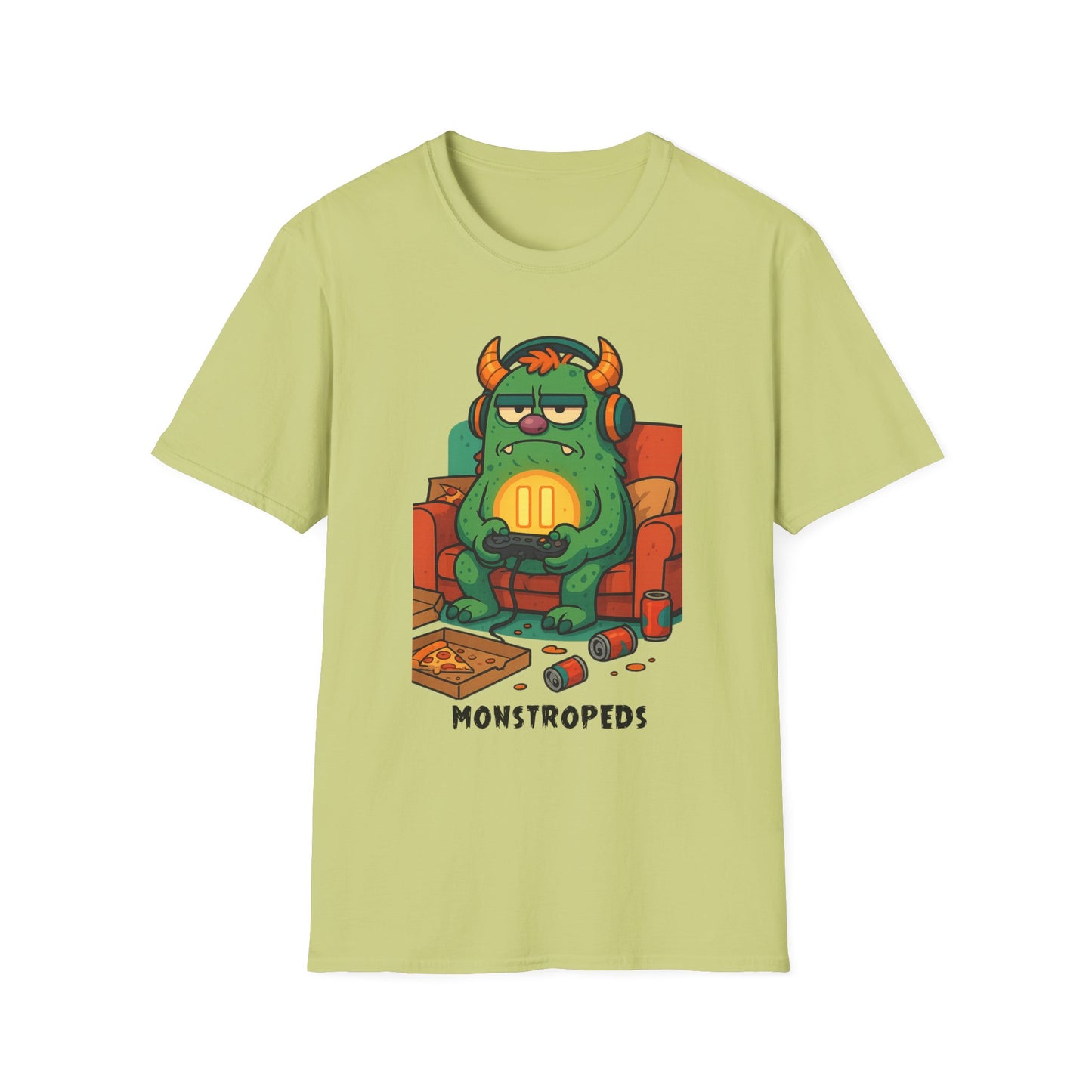 Paused My Game Monster Tee Funny Gamer Shirt Oddly Boldly Graphic Character Design