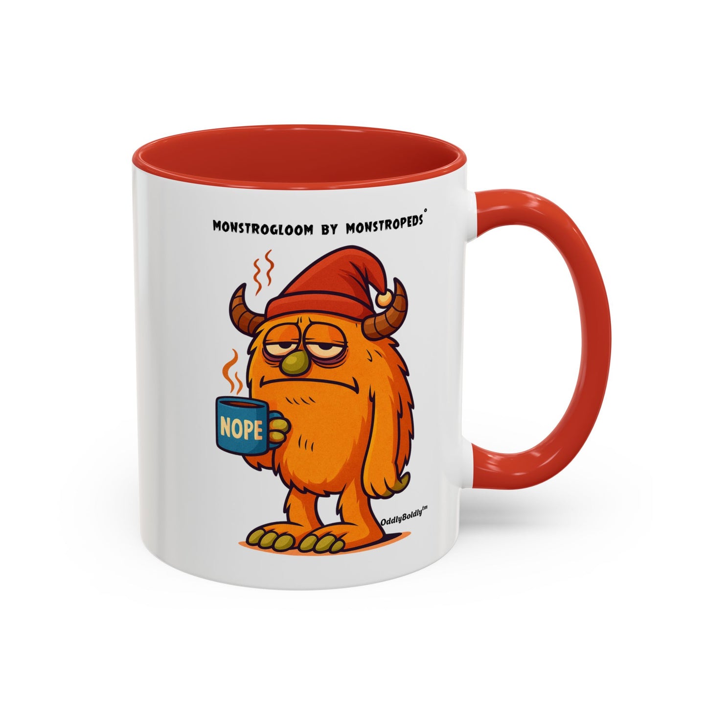 Too Tired to Function Mug | Monstrogloom™ by Monstropeds® | Funny Sleepy Monster Mug | Colorful Coffee Cup |Unique Gift for Exhausted Humans