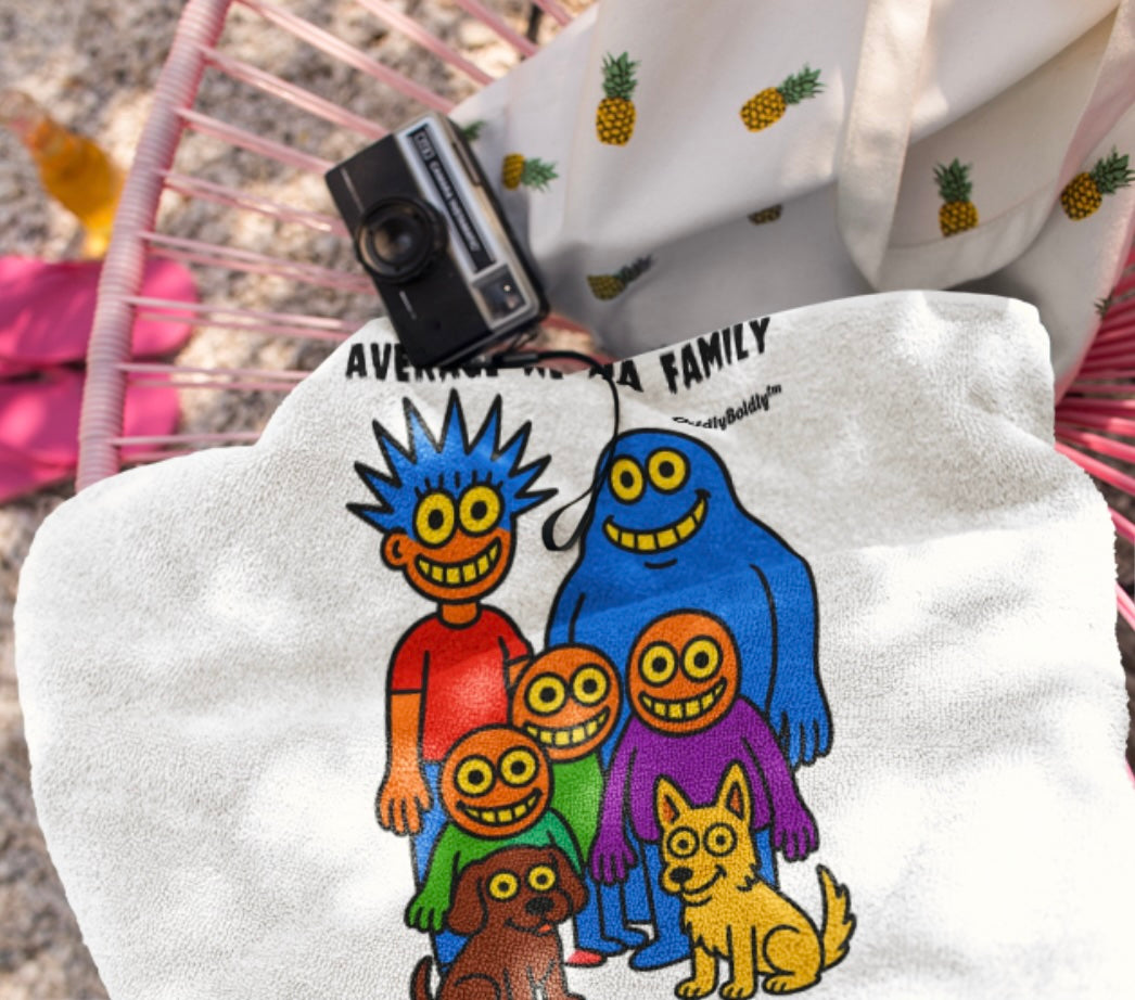 Colorful Family Beach Towels | Fun Towels for Kids, Pool Days, Summer Fun, Family Beach Trips, Unique Gift Ideas for West Hartford Residents