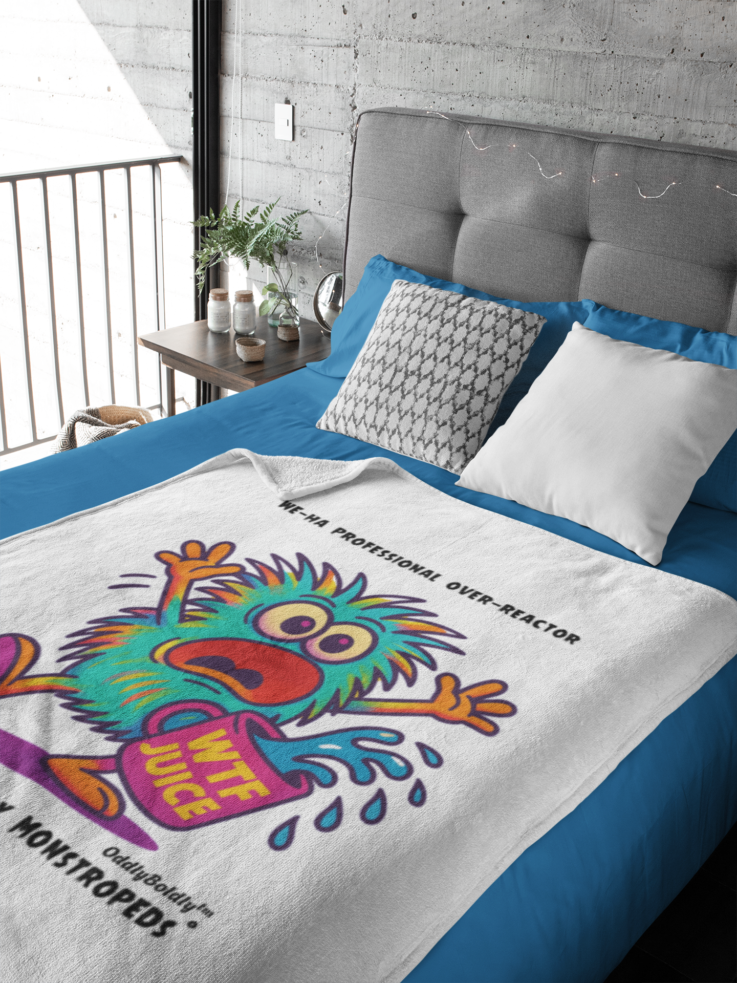 West Hartford "Professional Over-Reactor" Microfiber Blanket - Cozy Gift for Families, Home Decor, Cartoon Lovers, Warm Throw, Fun Summer Nights
