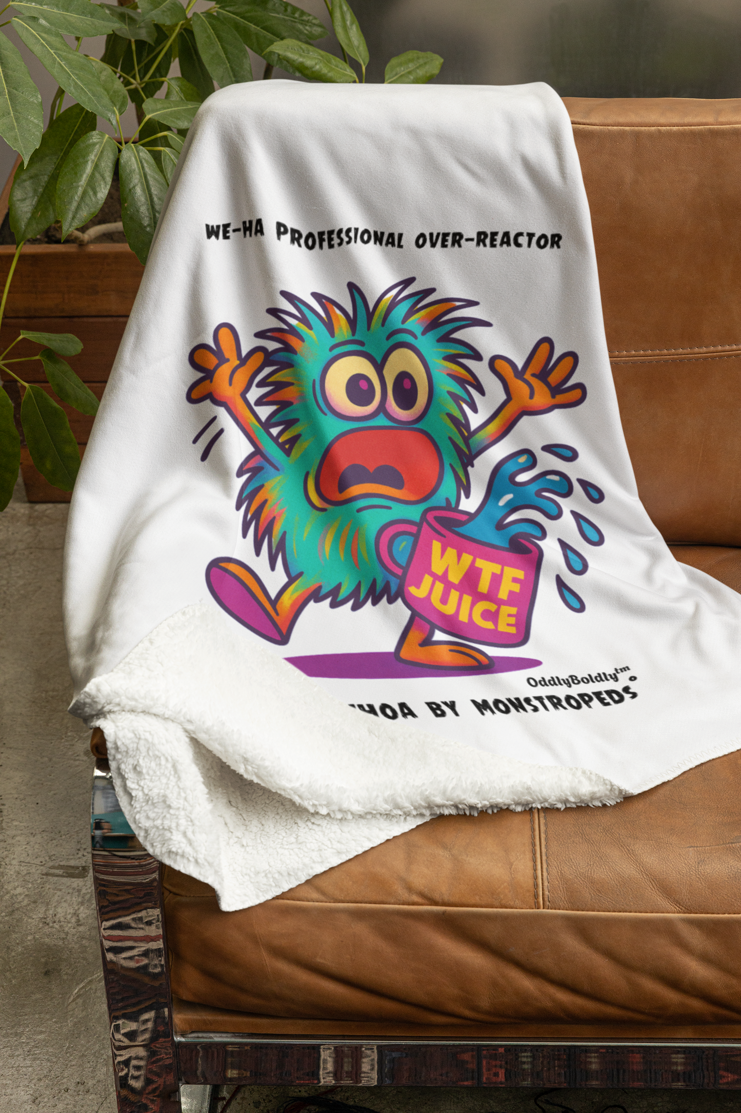 West Hartford "Professional Over-Reactor" Microfiber Blanket - Cozy Gift for Families, Home Decor, Cartoon Lovers, Warm Throw, Fun Summer Nights