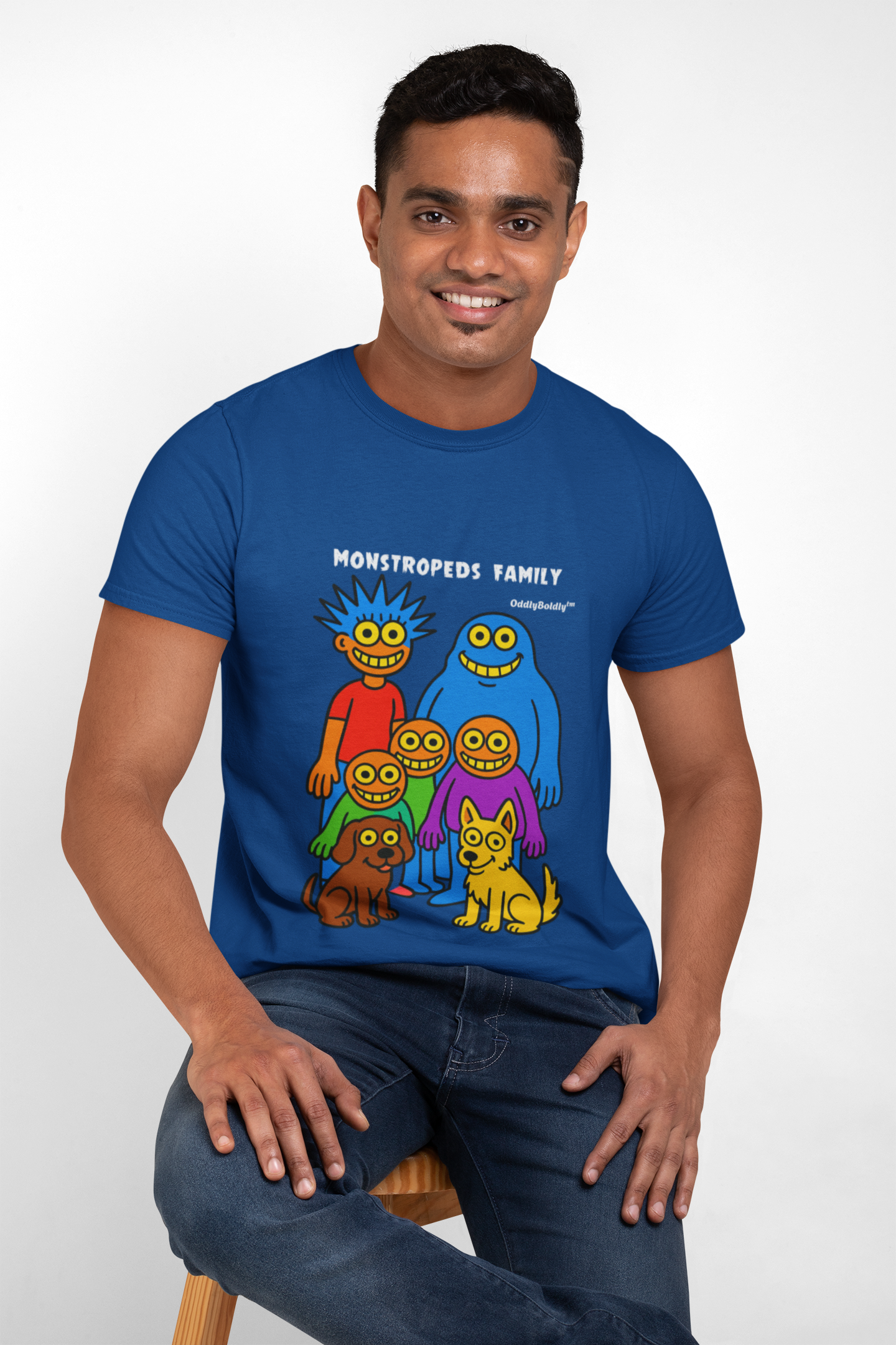 Monstropeds Family™ T-Shirt - Funny Colorful Cartoon Shirt, Whimsical Monster Gift for All Ages, OddlyBoldly™ Original