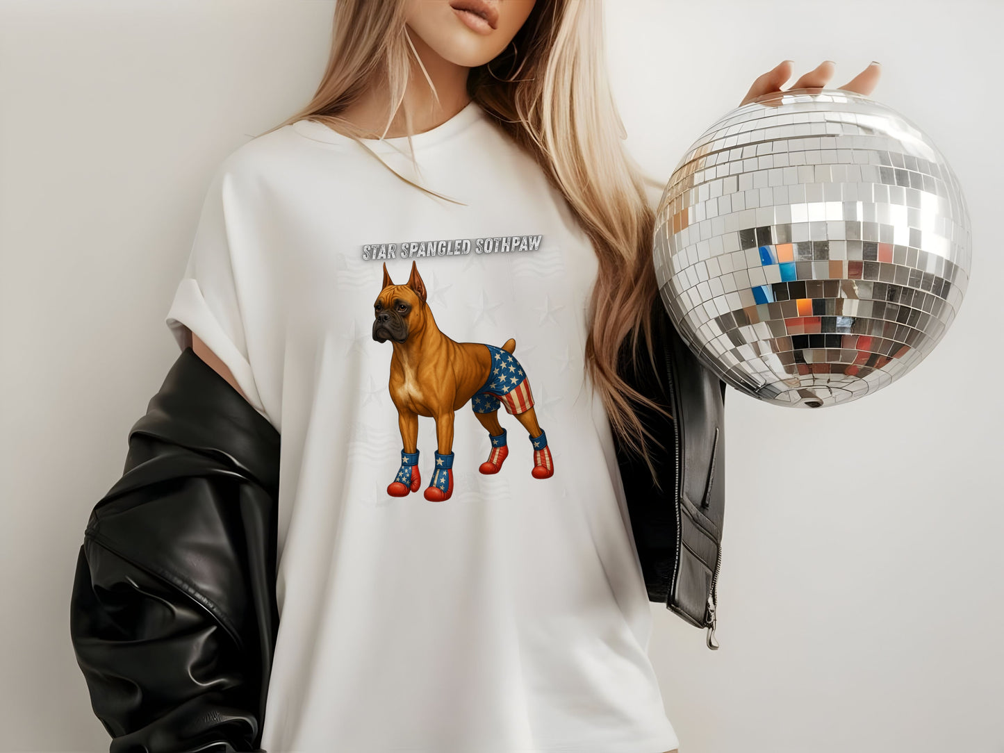 Boxer Dog Patriotic Unisex T-Shirt - 4th of July Funny Dog Shirt -USA Flag - American Pride Pet Tee