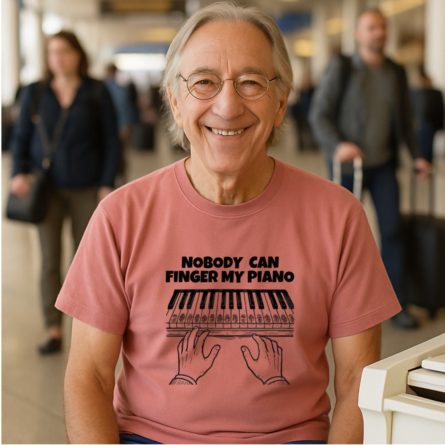 Funny Piano Shirt | Piano Got Fingered | Musician Humor Tee | Unisex T-shirt | Musician Gift | Comfort Colors 1717 Shirt