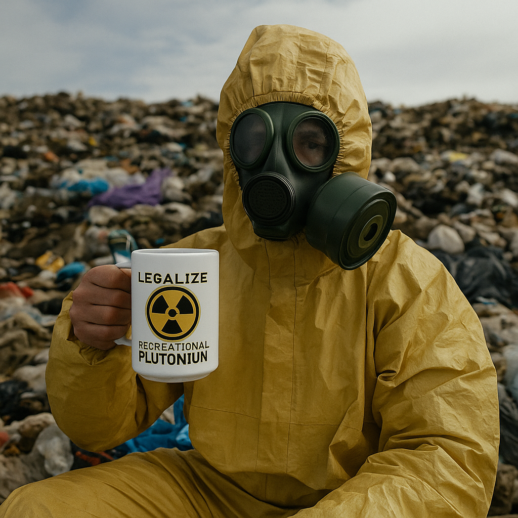 Legalize Recreational Plutonium Ceramic Mug - Nuclear Humor Coffee Cup, Science Geek Gift, 11oz/15oz, Funny Nerd/Physicist