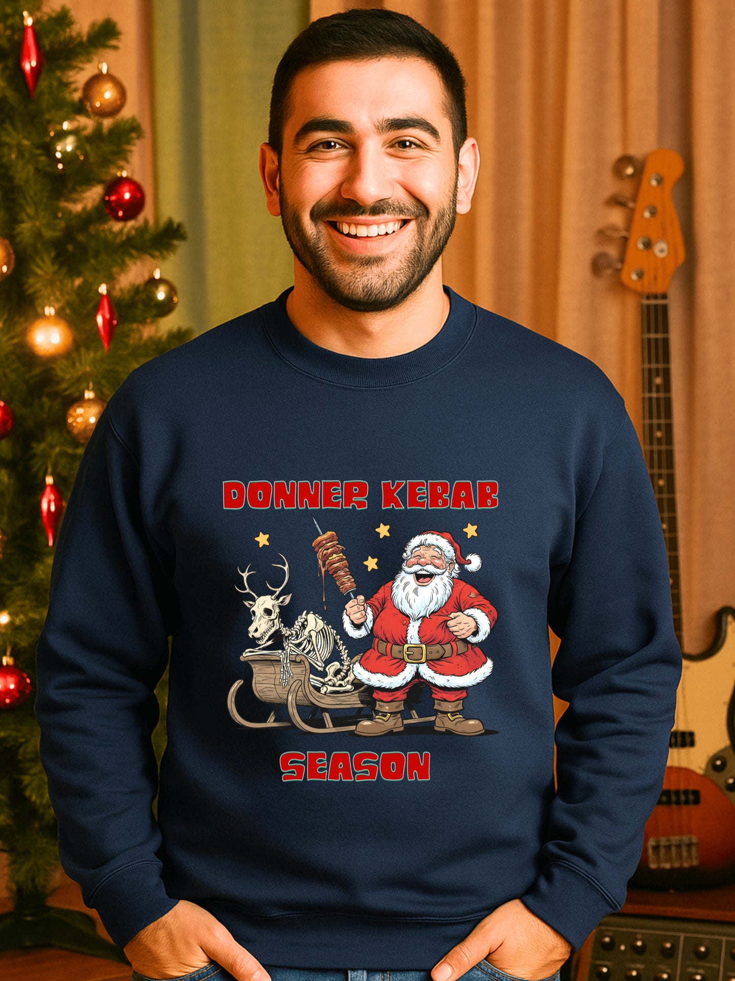 Donner Kebab Season Santa sweatshirt | Vintage Dark Humor Christmas | Holiday Gift