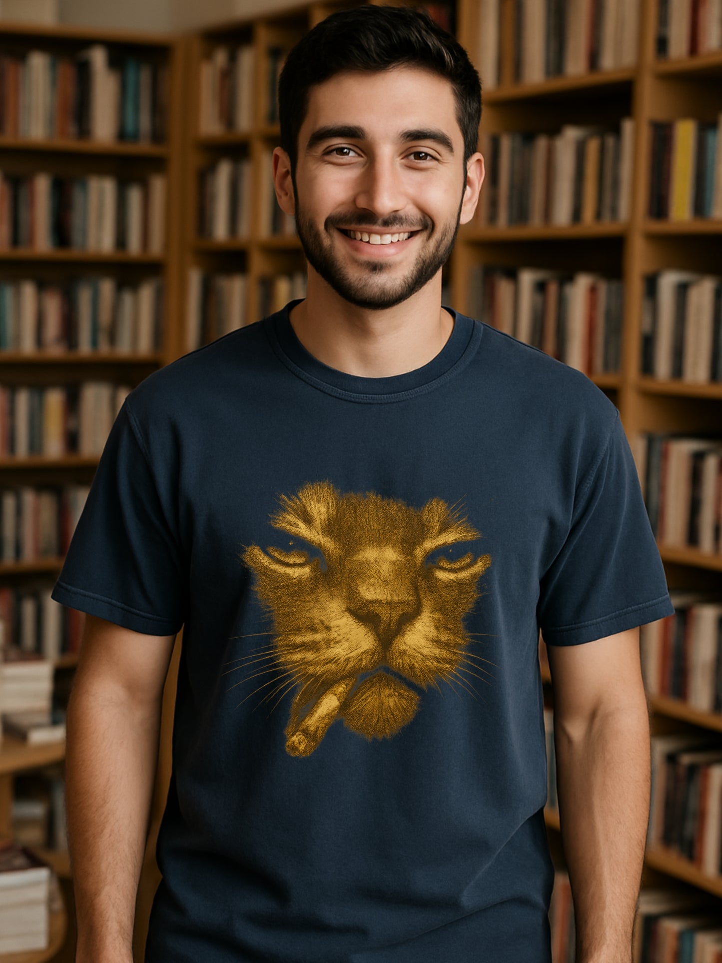 Smoking Cat Graphic T-shirt | Dark Grunge Vintage Smoker Cat Tee