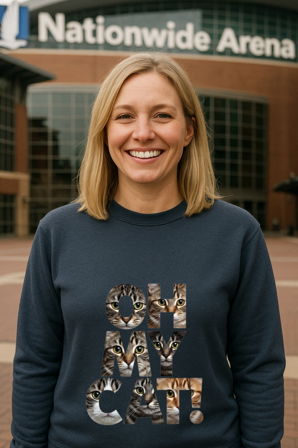 OH MY CAT Hoodie - Funny Cat Lover Collage Hoodie Bella+Canvas Unisex, Cat Graphic Sweatshirt, Black and White Cat Mom Dad Gift, Premium Cat