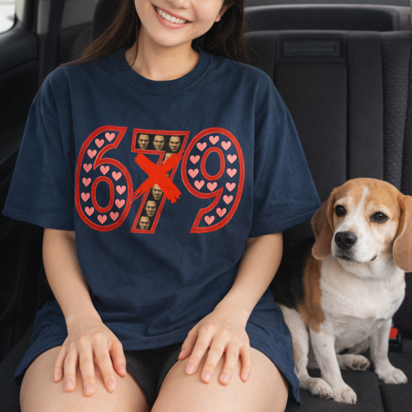 67 Valentine Sarcasm T-Shirt Funny Anti-Romantic Number Design | Unisex Garment-Dyed Tee