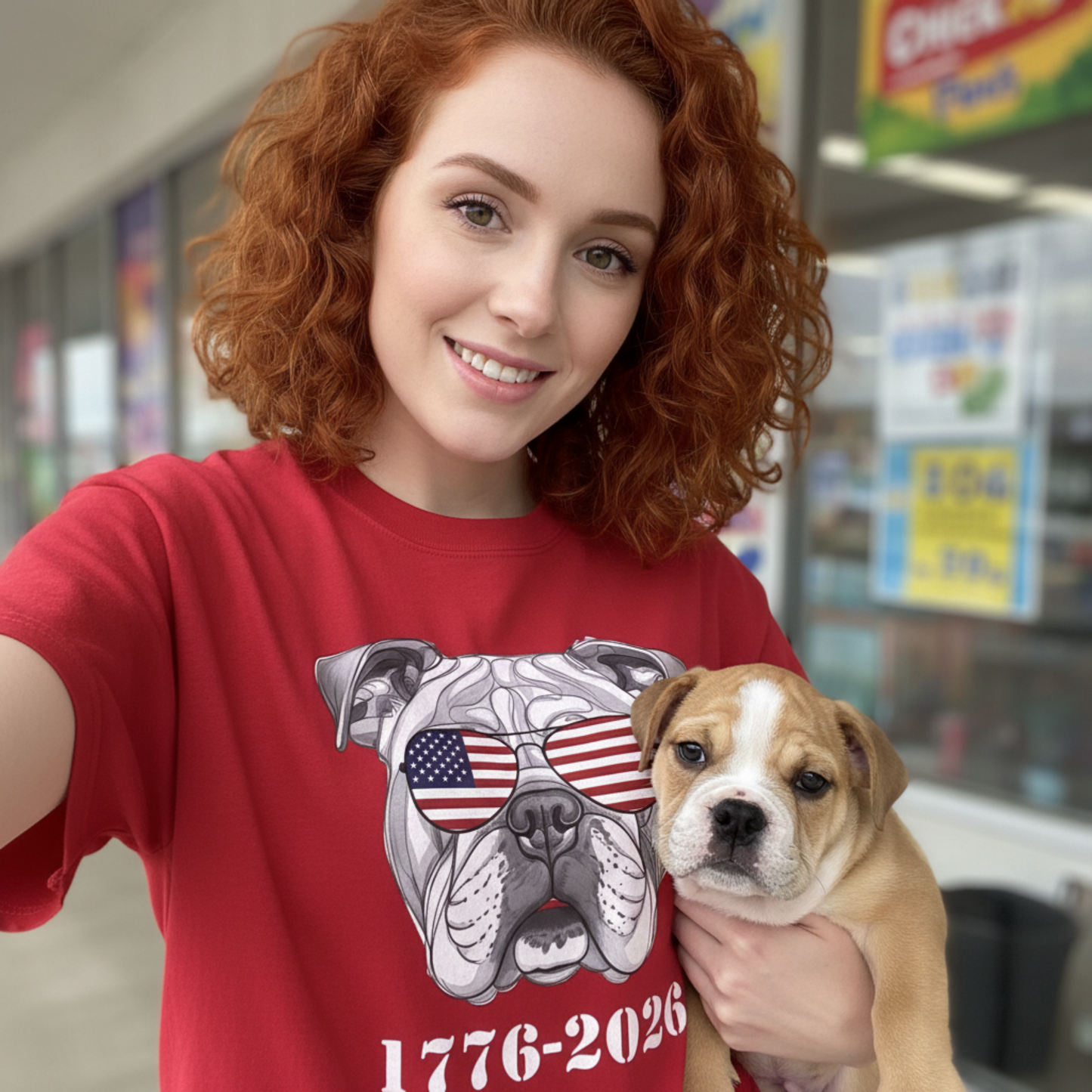 English Bulldog Patriotic Shirt 1776 2026 Semiquincentennial Anniversary Dog Tee Comfort Colors 1717