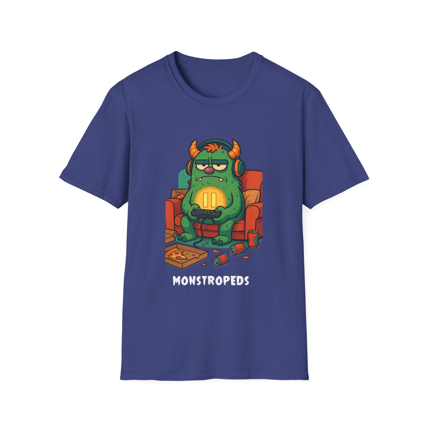 Paused My Game Monster Tee Funny Gamer Shirt Oddly Boldly Graphic Character Design