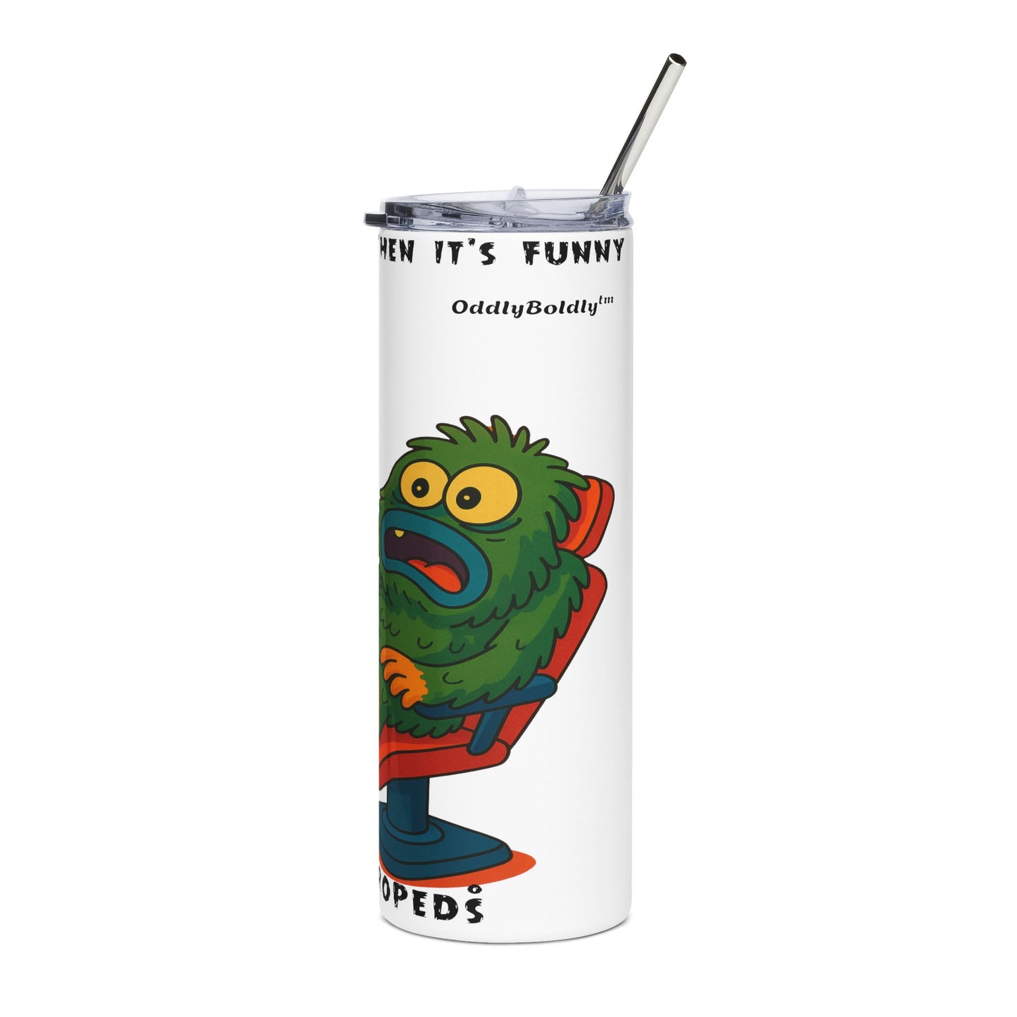 TTTP- Steel Tumbler 20oz.  - Funny Medical Pros - Monstropeds™ in Scrubs Holding a Medical Consult -Cartoon Doctor  Unisex T-Shirt for AdultsDENTIST-T-CT (1)