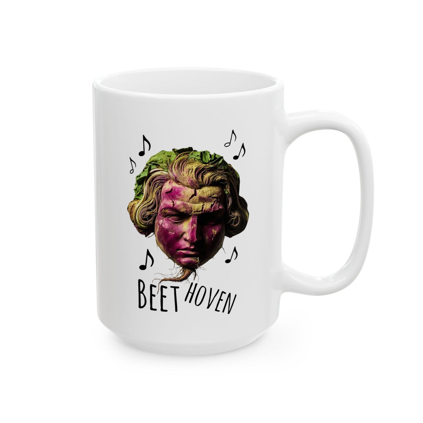 BEETHoven Mug Beetroot Composer Art Music Pun Ceramic Coffee Cup Gift | 11oz, 15oz