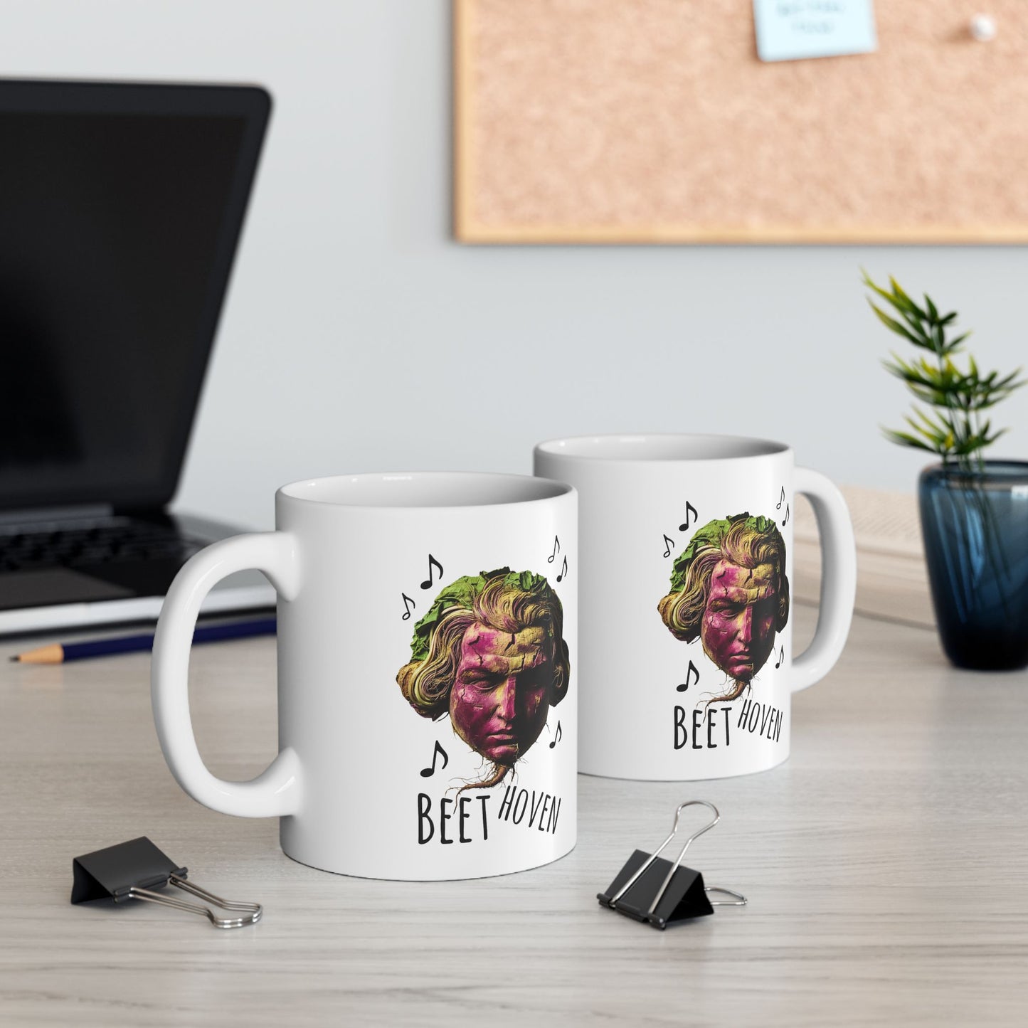 BEETHoven Mug Beetroot Composer Art Music Pun Ceramic Coffee Cup Gift | 11oz, 15oz