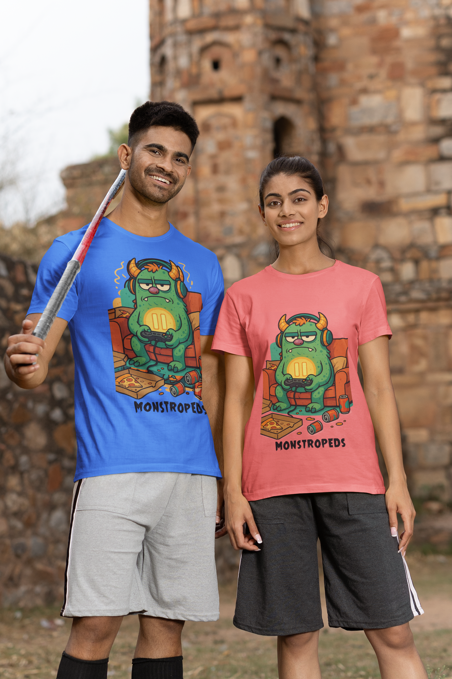 Paused My Game Monster Tee Funny Gamer Shirt Oddly Boldly Graphic Character Design