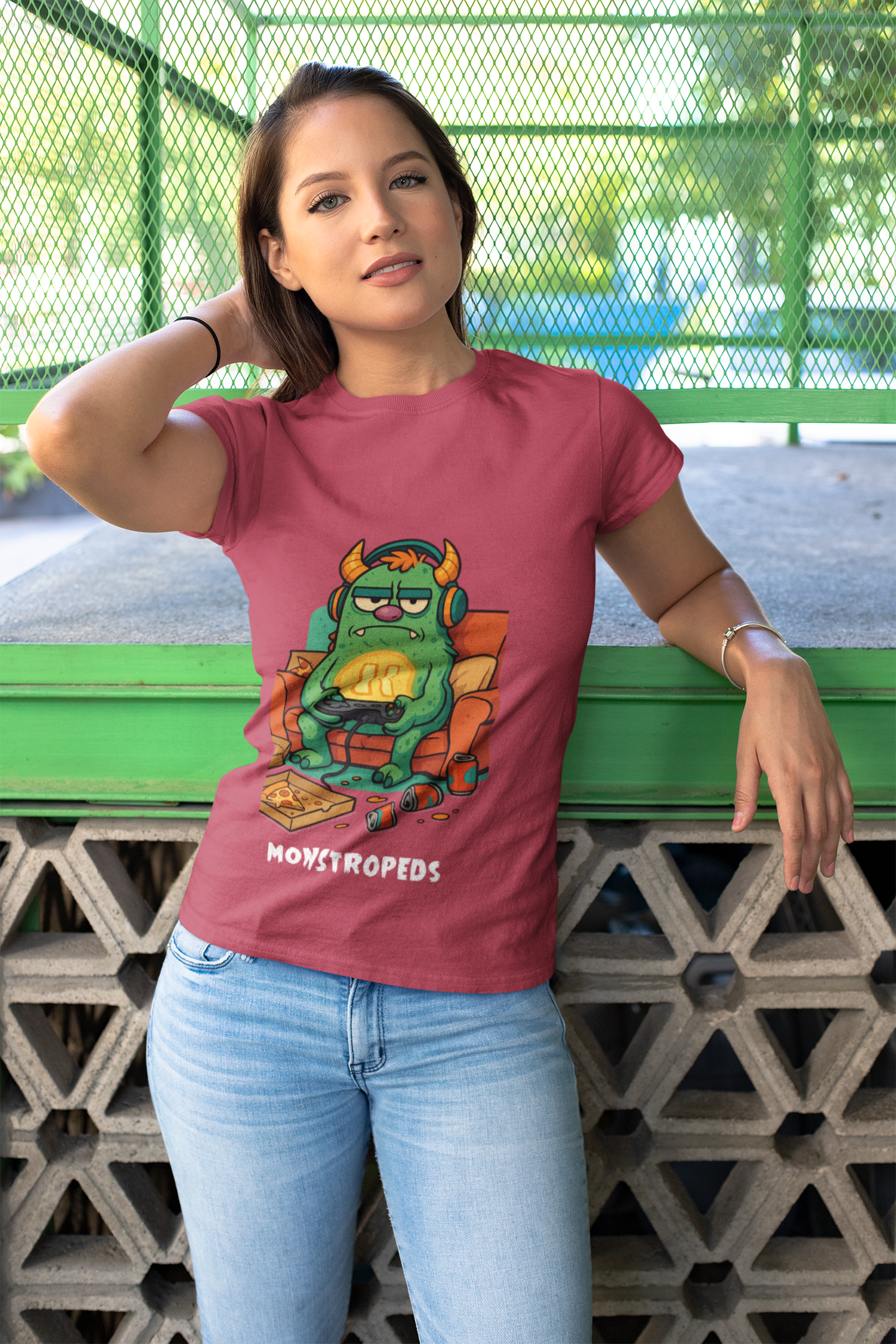 Paused My Game Monster Tee Funny Gamer Shirt Oddly Boldly Graphic Character Design