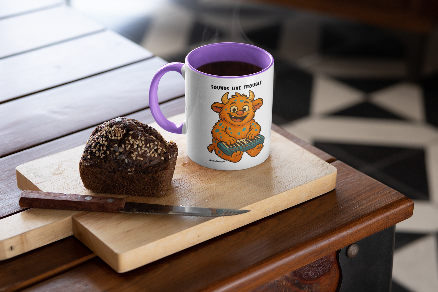 Monstroyanni  Quirky Keyboard Monster Mug | Musical Vibes by Monstropeds™