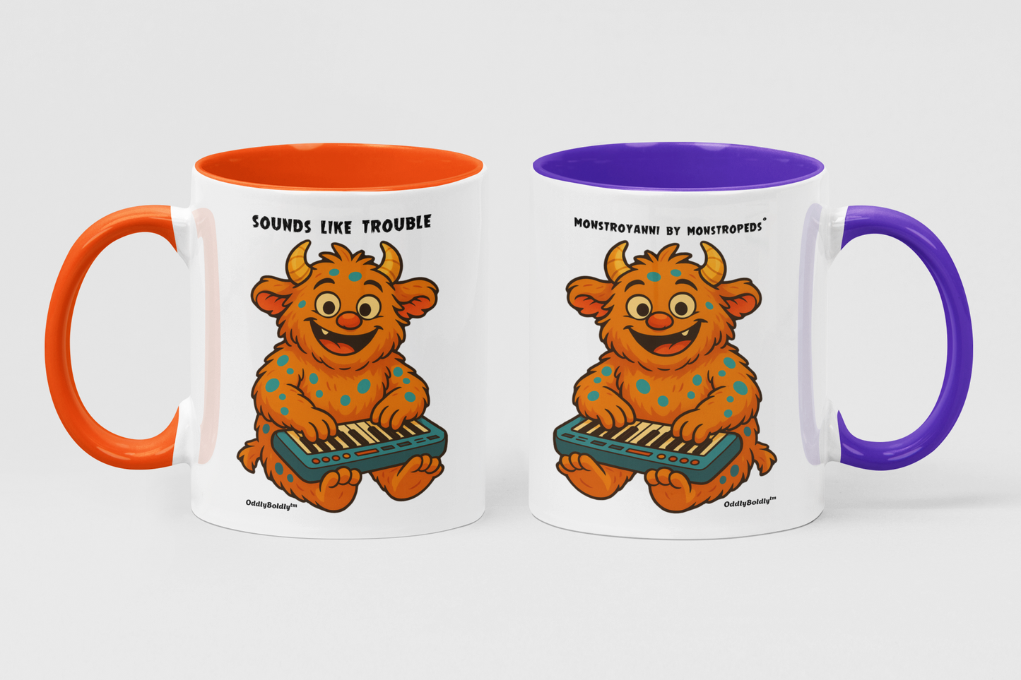 Monstroyanni  Quirky Keyboard Monster Mug | Musical Vibes by Monstropeds™