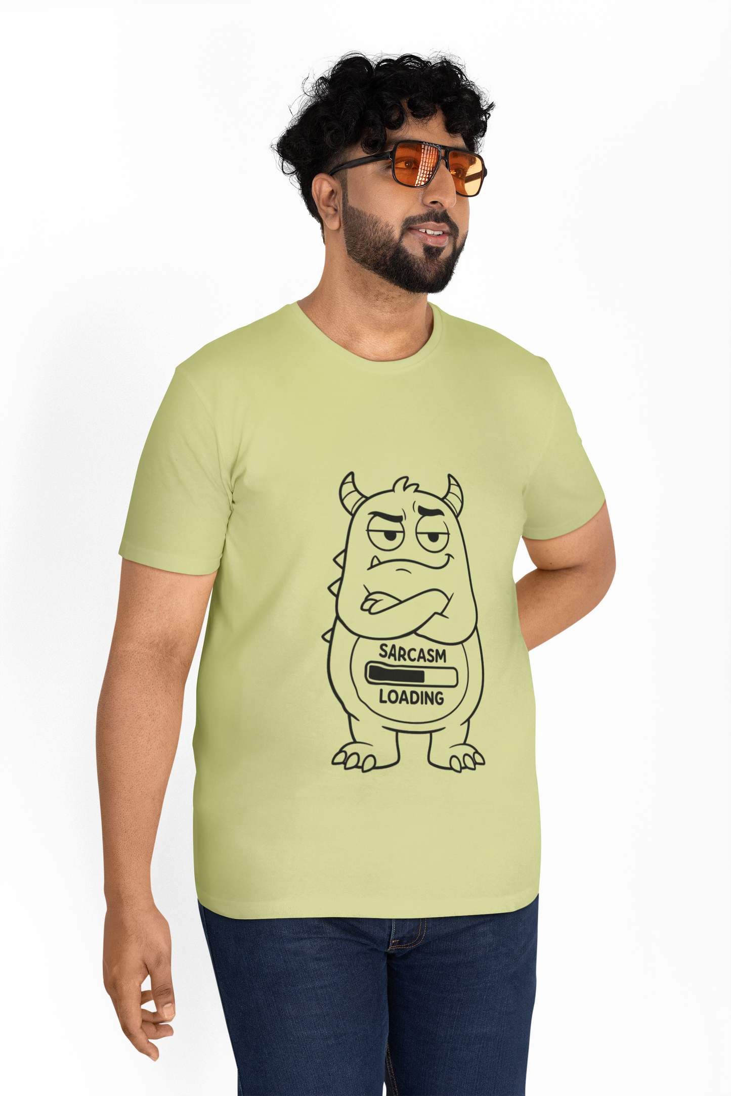 Sarcasm Loading Monster Tee,  Quirky Funny Shirt , Oddly Boldly Collection