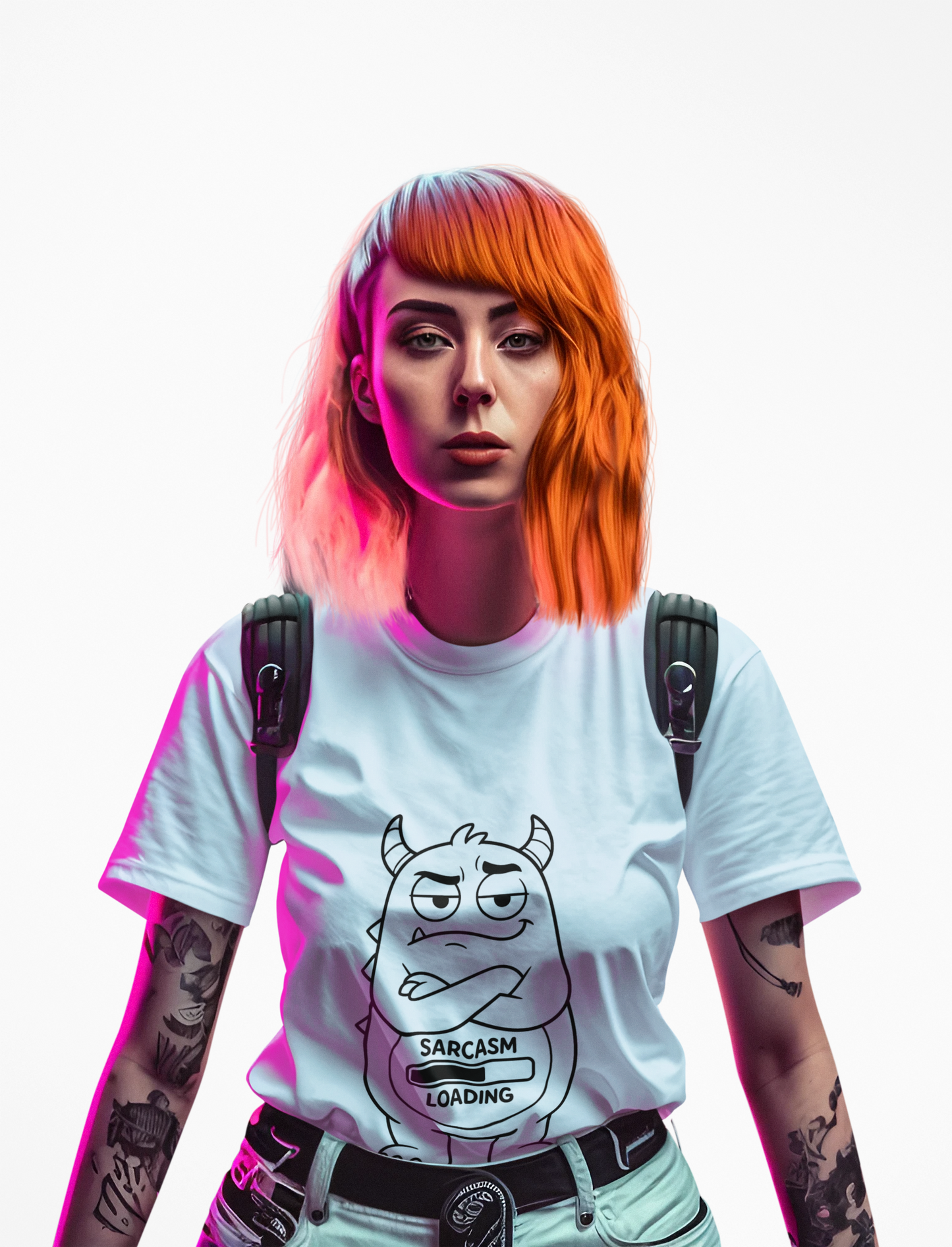 Sarcasm Loading Monster Tee,  Quirky Funny Shirt , Oddly Boldly Collection