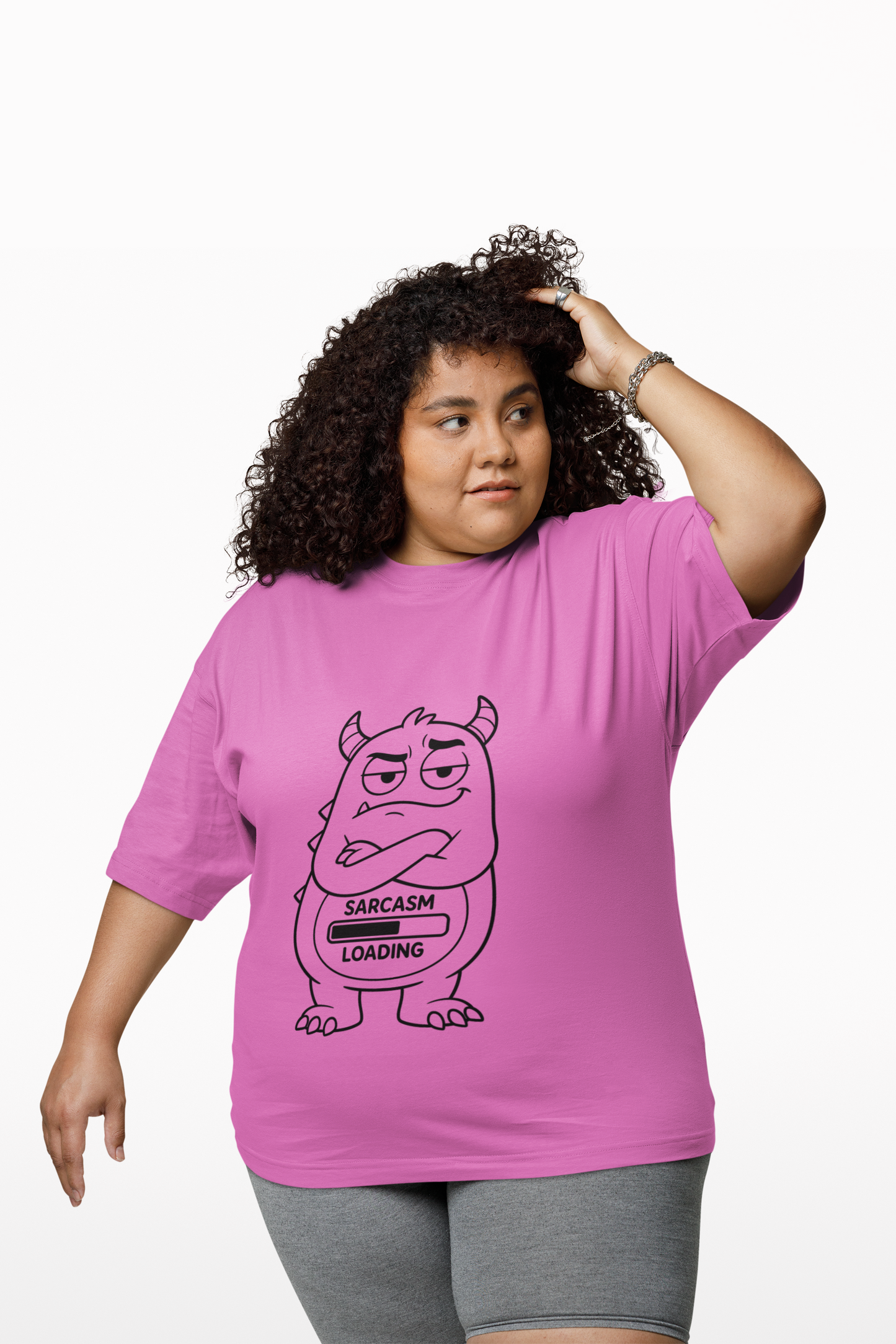 Sarcasm Loading Monster Tee,  Quirky Funny Shirt , Oddly Boldly Collection