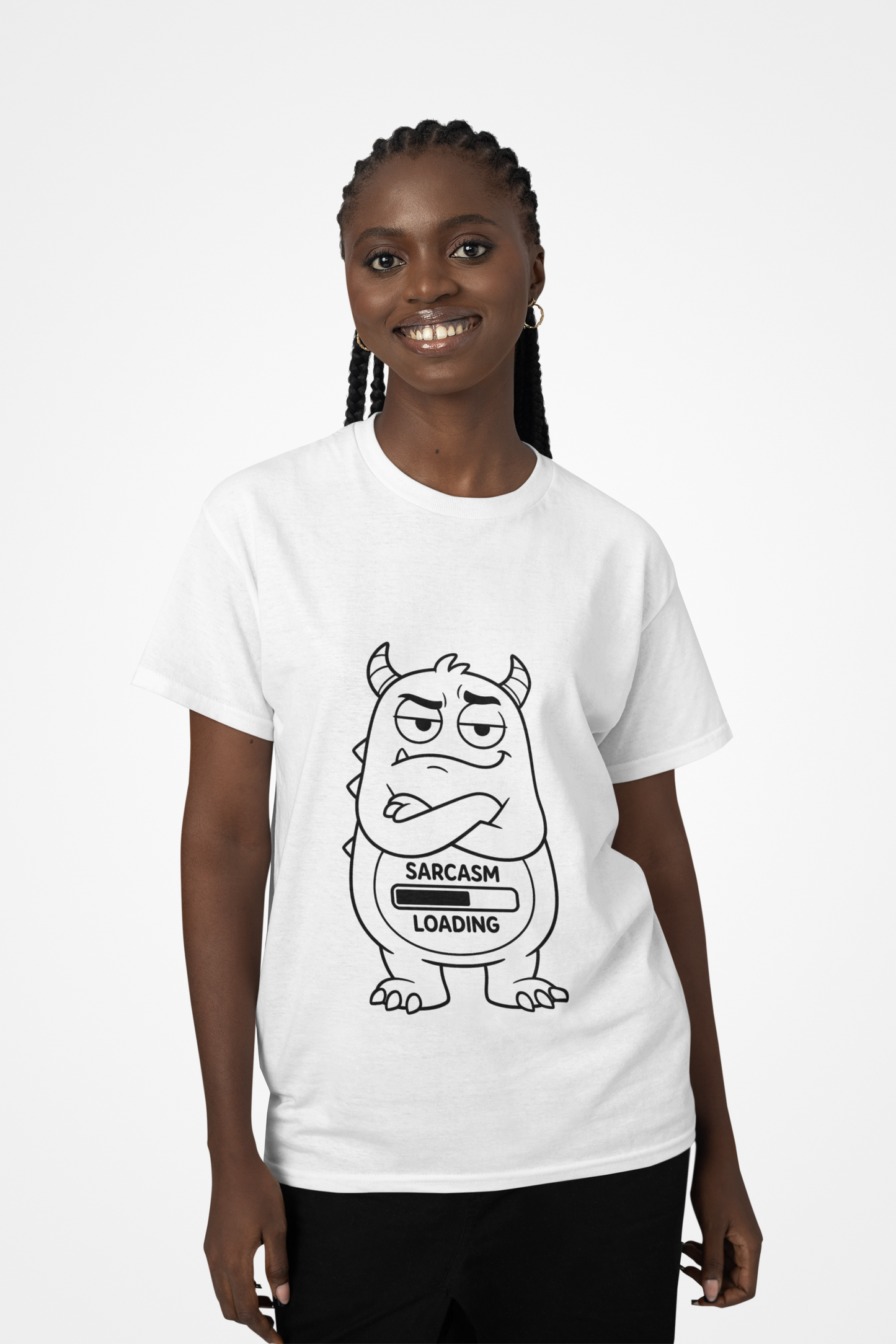 Sarcasm Loading Monster Tee,  Quirky Funny Shirt , Oddly Boldly Collection