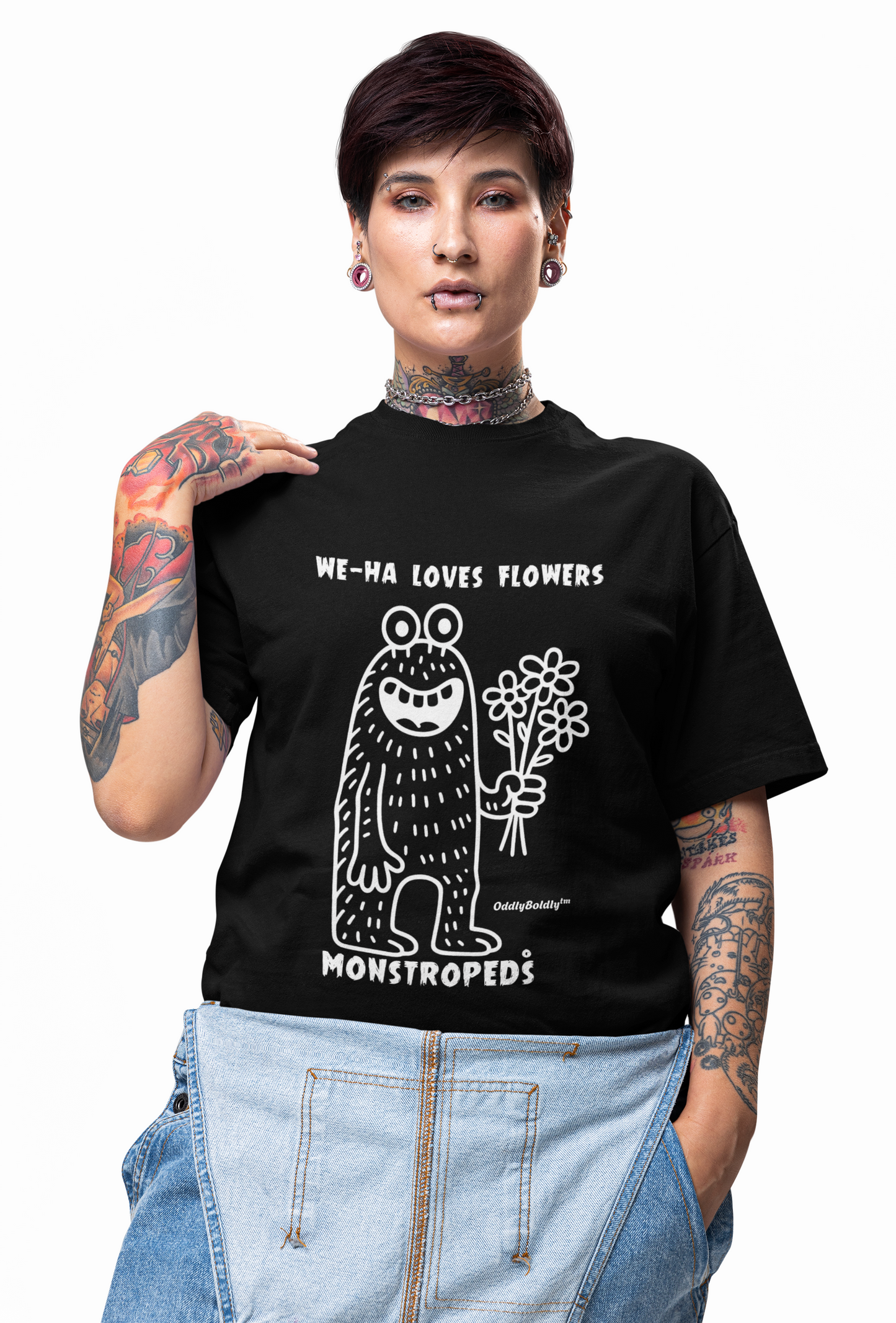 Playful Monster T-Shirt, Unisex Softstyle Tee for  Adults, Funny Graphic Shirt, Gift for Birthdays, Casual Wear West Hartford