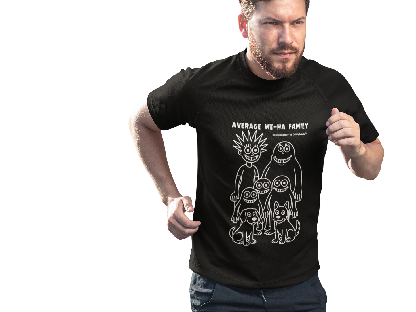 Average We-Ha Family™ T-Shirt – Monstropeds by OddlyBoldlyUnisex Softstyle Tee for  Adults, Funny Graphic Shirt, Gift for Birthdays, Casual Wear West Hartford