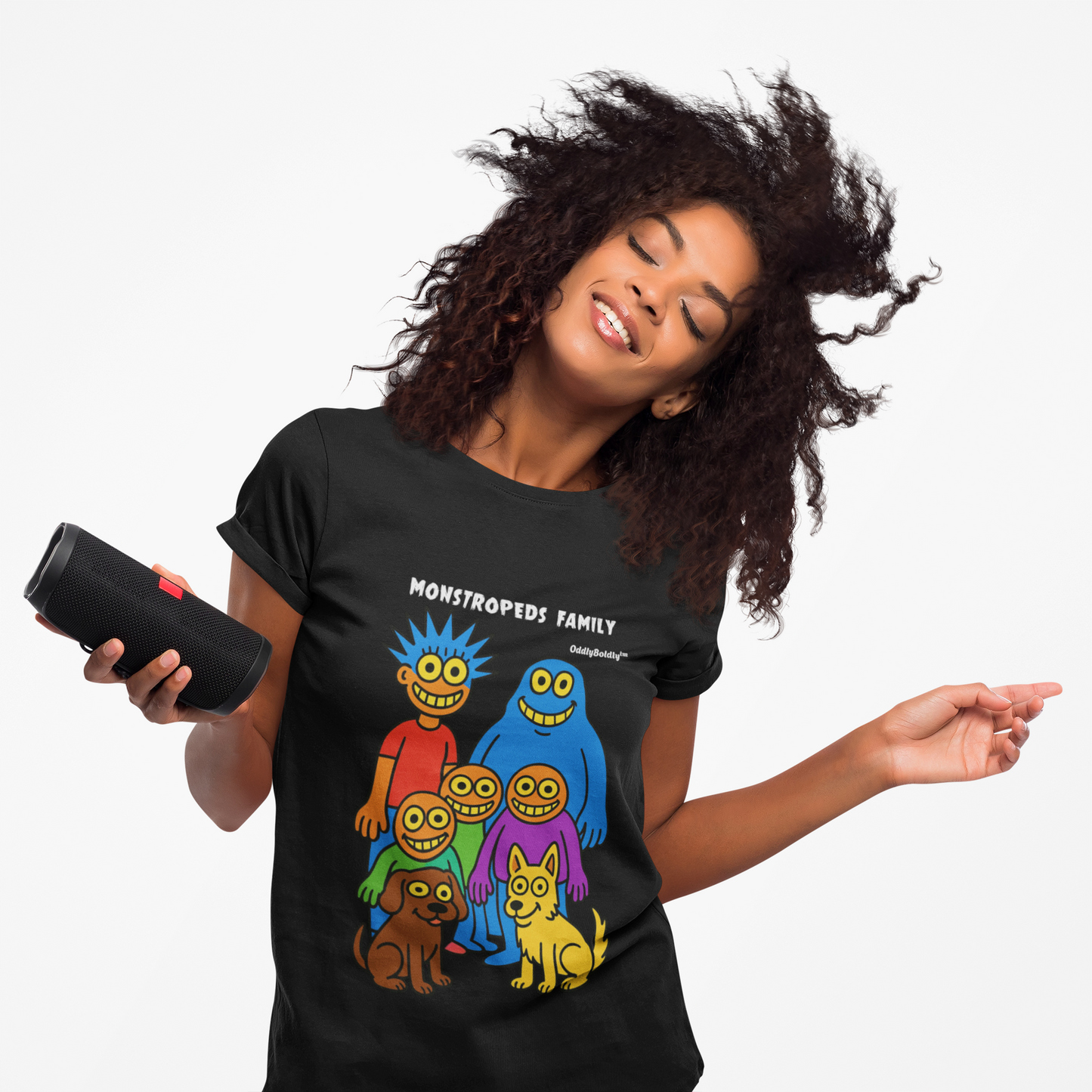Monstropeds Family™ T-Shirt – Funny Colorful Cartoon Shirt, Whimsical Monster Gift for All Ages, OddlyBoldly™ Original