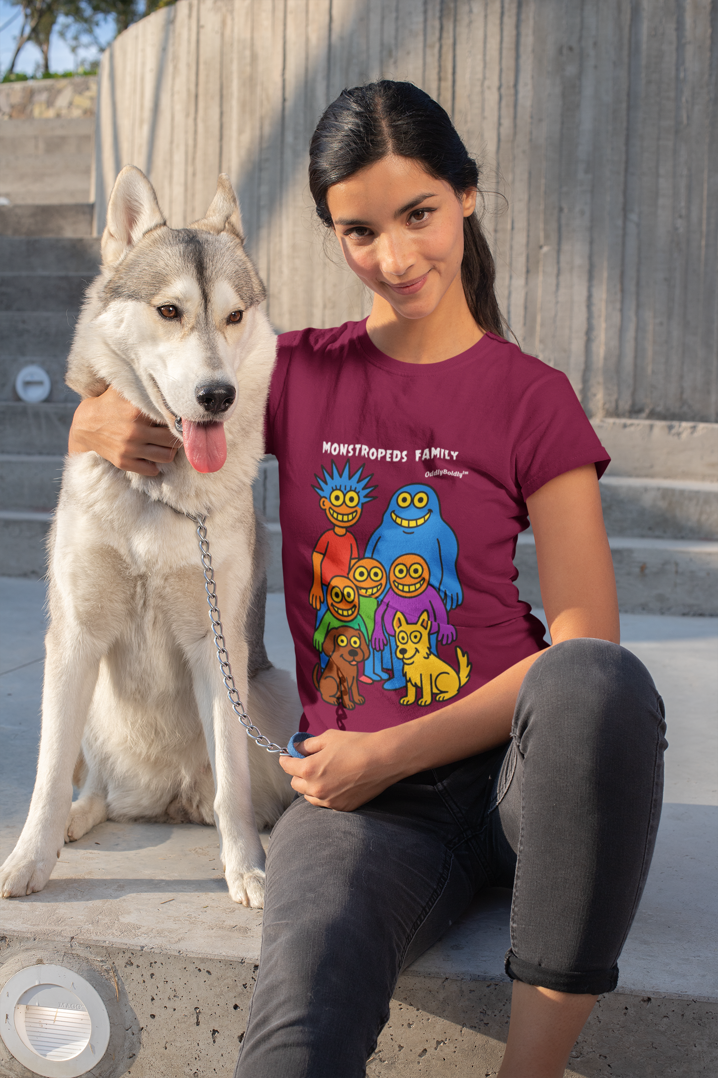 Monstropeds Family™ T-Shirt – Funny Colorful Cartoon Shirt, Whimsical Monster Gift for All Ages, OddlyBoldly™ Original