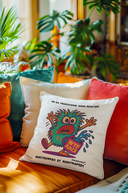 West Hartford "Professional Over-Rector" Pillow – Colorful Whimsical Home Decor, Funny Gift for Locals, Cozy Couch Accent, 14”–20” Sizes