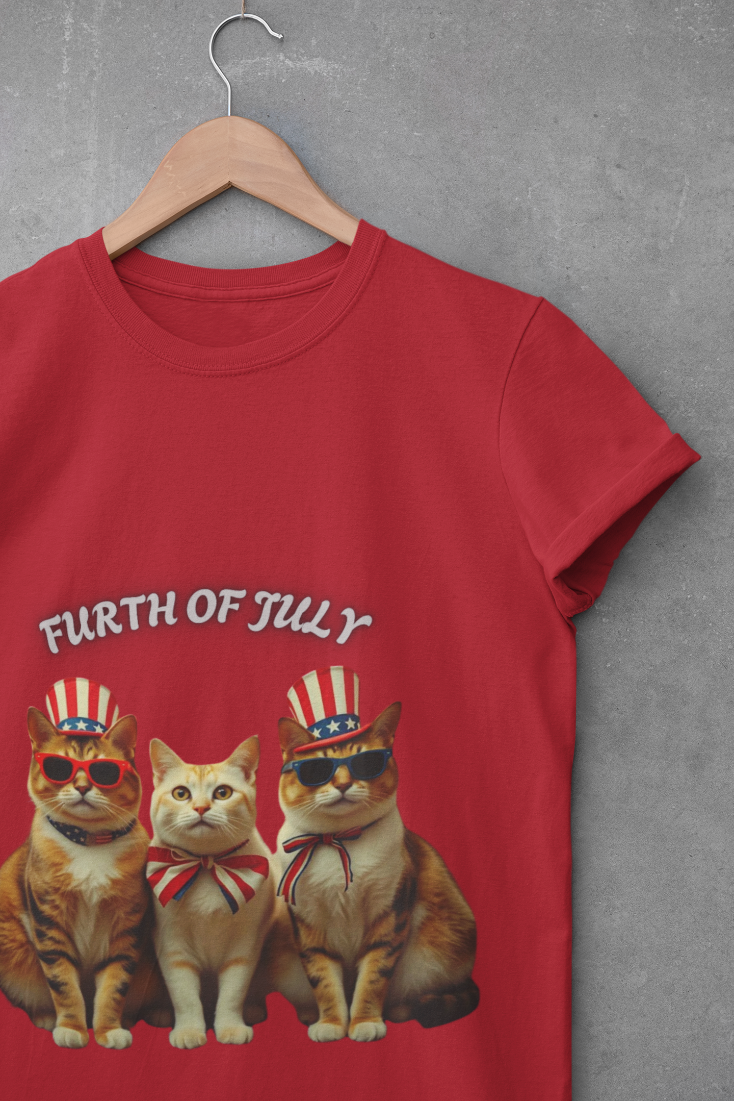 Patriotic Cats 4th of July T-Shirt  USA Flag Cat Shirt Independence Day Graphic Tee for Cat Lovers  Vintage Unisex American Cat Shirt