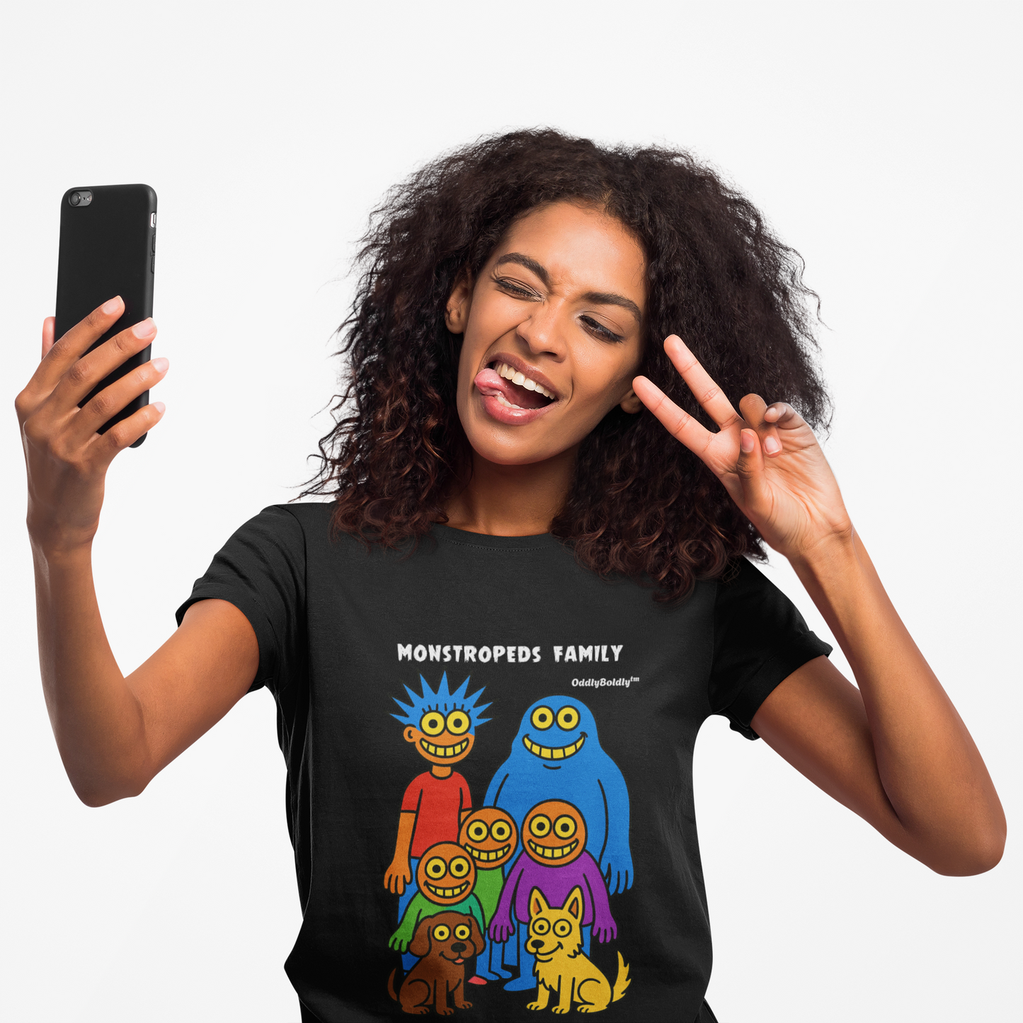Monstropeds Family™ T-Shirt  - Funny Colorful Cartoon Shirt, Whimsical Monster Gift for All Ages, OddlyBoldly™ Original