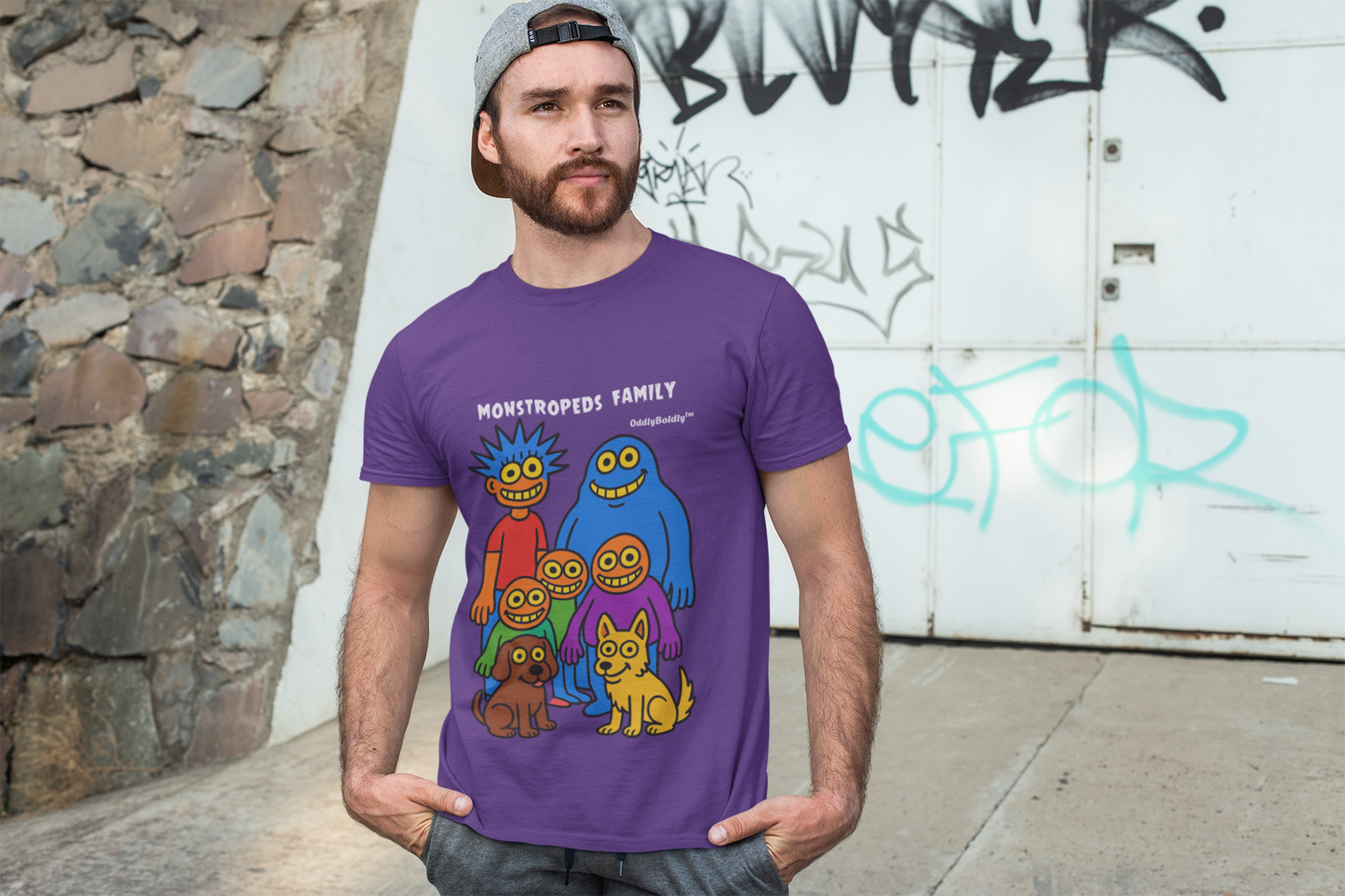 Monstropeds Family™ T-Shirt  - Funny Colorful Cartoon Shirt, Whimsical Monster Gift for All Ages, OddlyBoldly™ Original