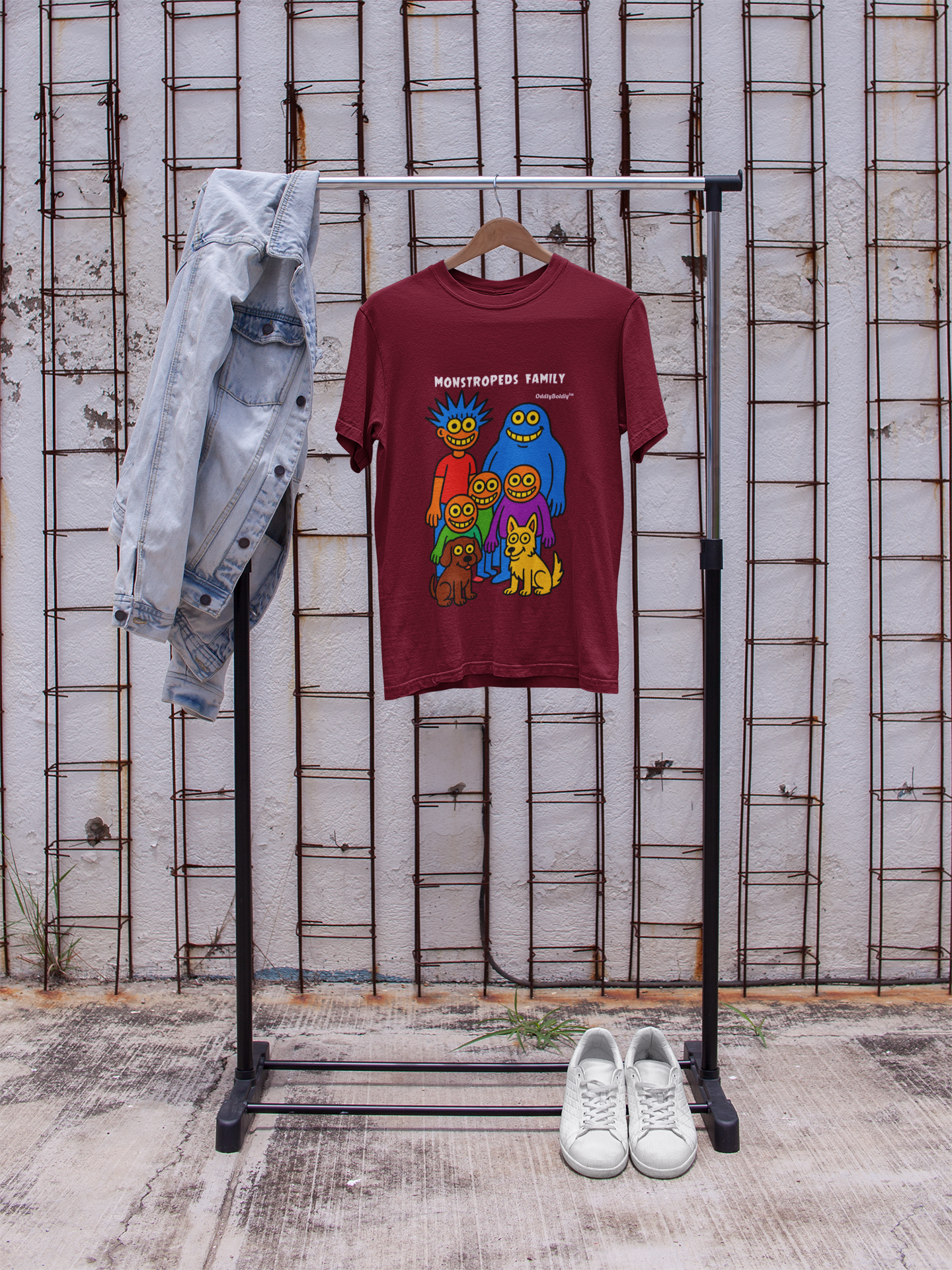 Monstropeds Family™ T-Shirt  - Funny Colorful Cartoon Shirt, Whimsical Monster Gift for All Ages, OddlyBoldly™ Original