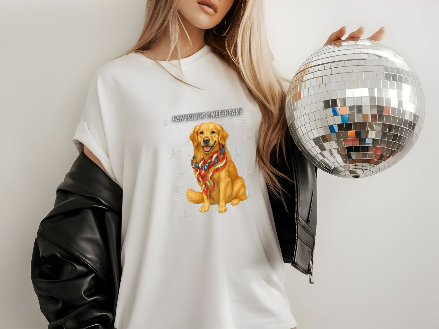 Golden Retriever Patriotic Unisex T-Shirt - 4th of July Funny Dog Shirt -USA Flag - American Pride Pet Tee