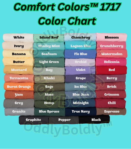 Comfort Color™ Washed  Vintage T-Shirt C1717-Blank Comfort Color-Blank Color Washed Shirts-Blank Comfort Color™ Tee-Soft Comfortable Gigt