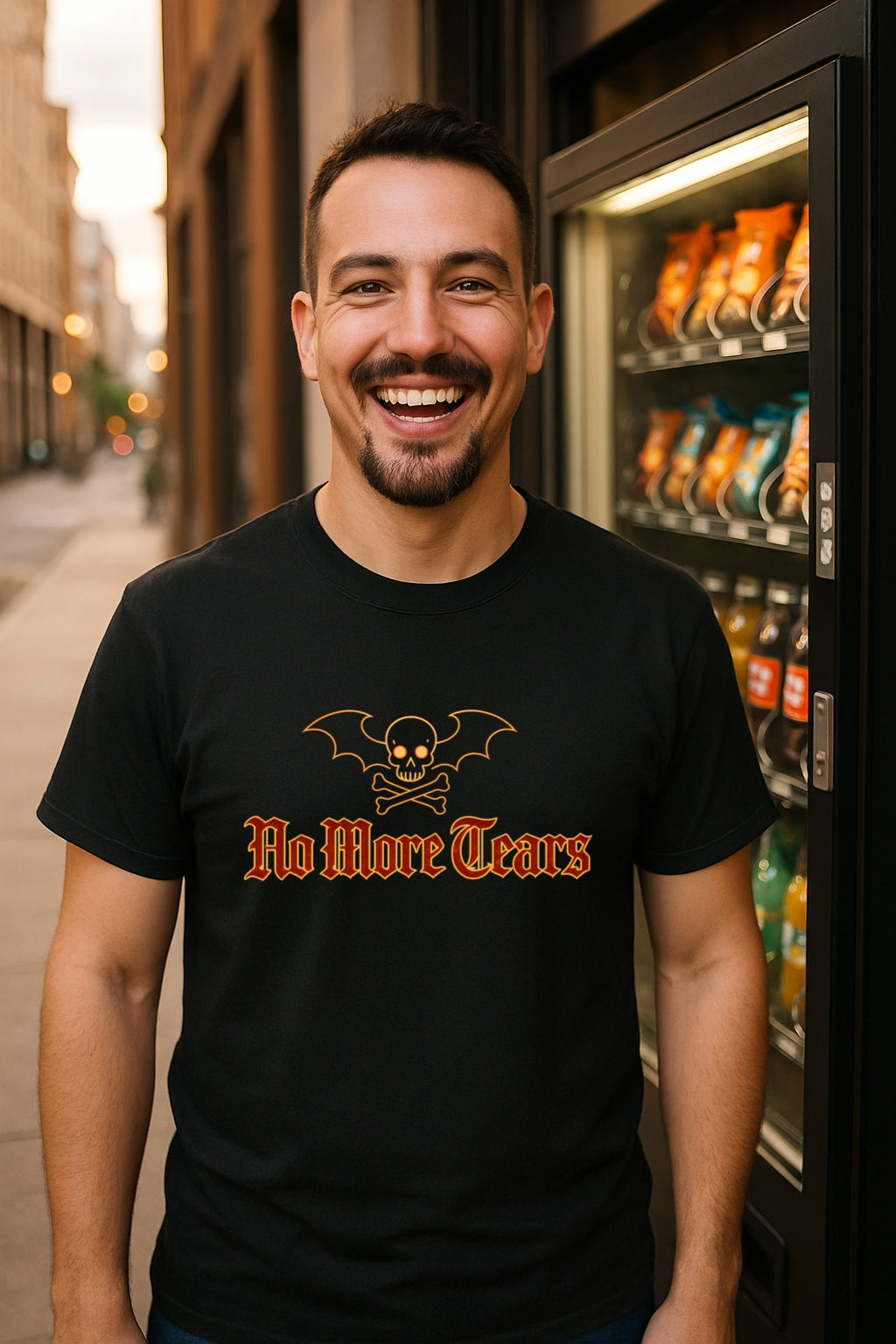 No More Tears Gothic Bat Bunny Shirt - Neon Punk Aesthetic Tee-Emo Alt Clothing -Funny Sadcore Graphic T-ShirtUnisex Gildan 64000 T-Shirt
