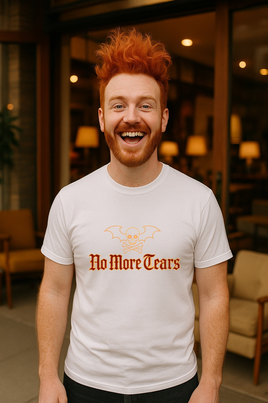 No More Tears Gothic Bat Bunny Shirt - Neon Punk Aesthetic Tee-Emo Alt Clothing -Funny Sadcore Graphic T-ShirtUnisex Gildan 64000 T-Shirt