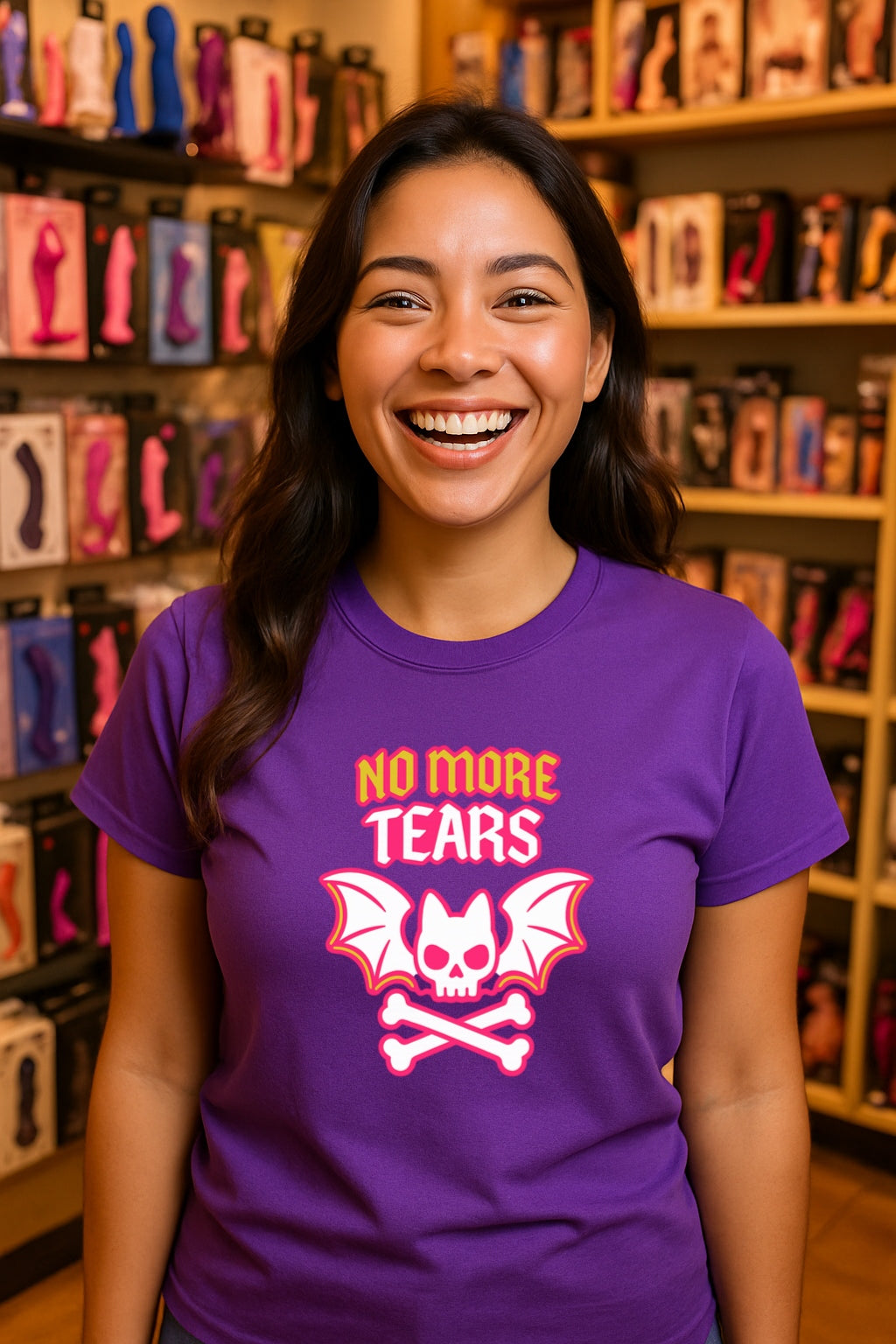 No More Tears - Cute Punk Bat Skull Graphic T-ShirtUnisex Gildan 64000 T-Shirt, Tribute To The Legend, Musitians' Gift