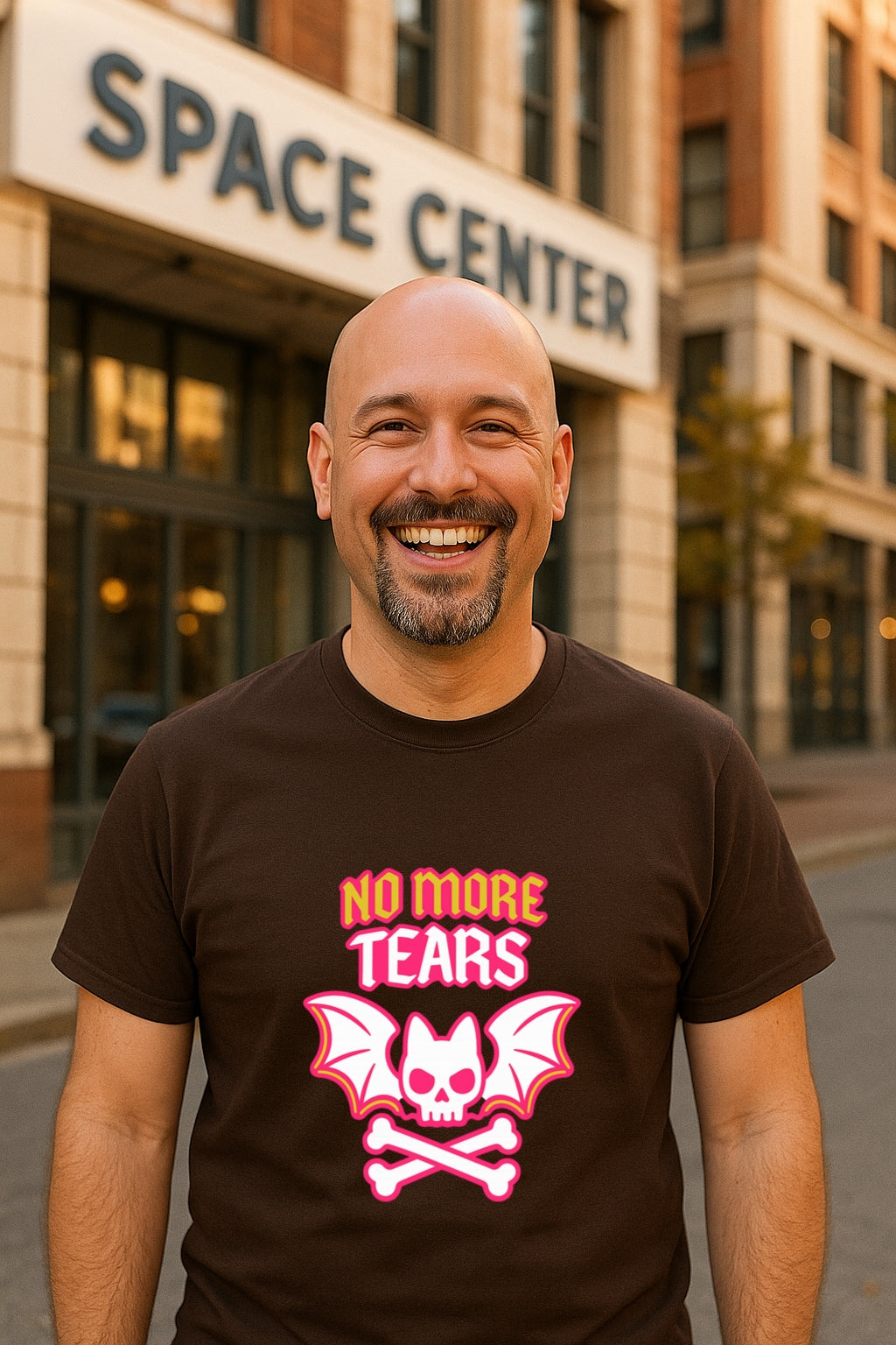 No More Tears - Cute Punk Bat Skull Graphic T-ShirtUnisex Gildan 64000 T-Shirt, Tribute To The Legend, Musitians' Gift