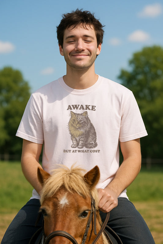 Awake Maximus Cat Unisex Garment-Dyed Comfort Colors®T-Shirt, Funny Cat Shirt, Cute Animal Tee, Unique Gift for Cat Lovers, Gift for Friends