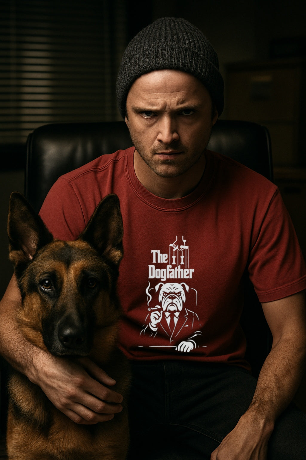 Bulldog Boos GodFather Style T-Shirt, Custom DogFather Shirt, Father's Day Gift, Personalized Unisex Tee, Comfort Colors Dyed