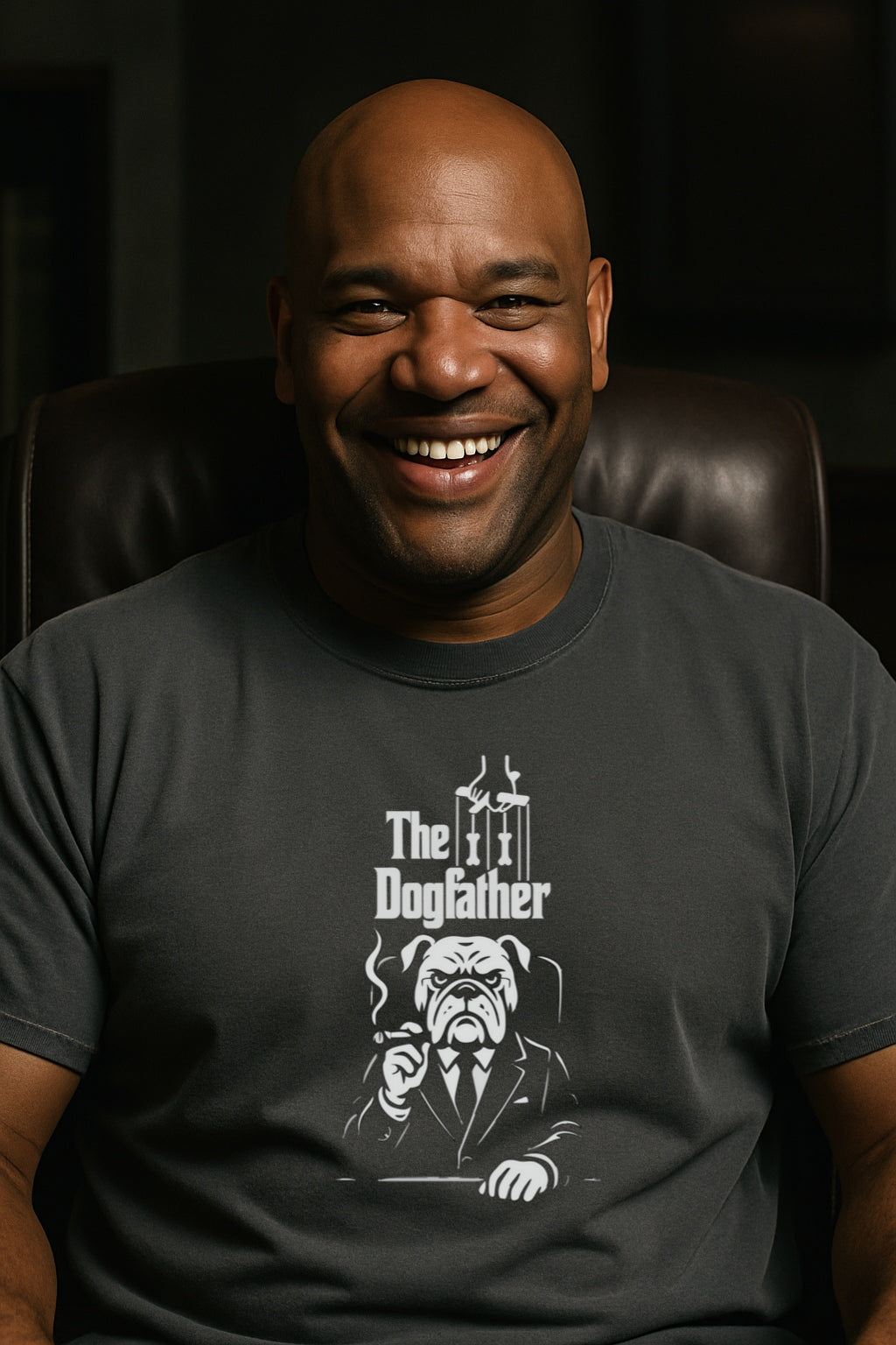 Bulldog Boos GodFather Style T-Shirt, Custom DogFather Shirt, Father's Day Gift, Personalized Unisex Tee, Comfort Colors Dyed
