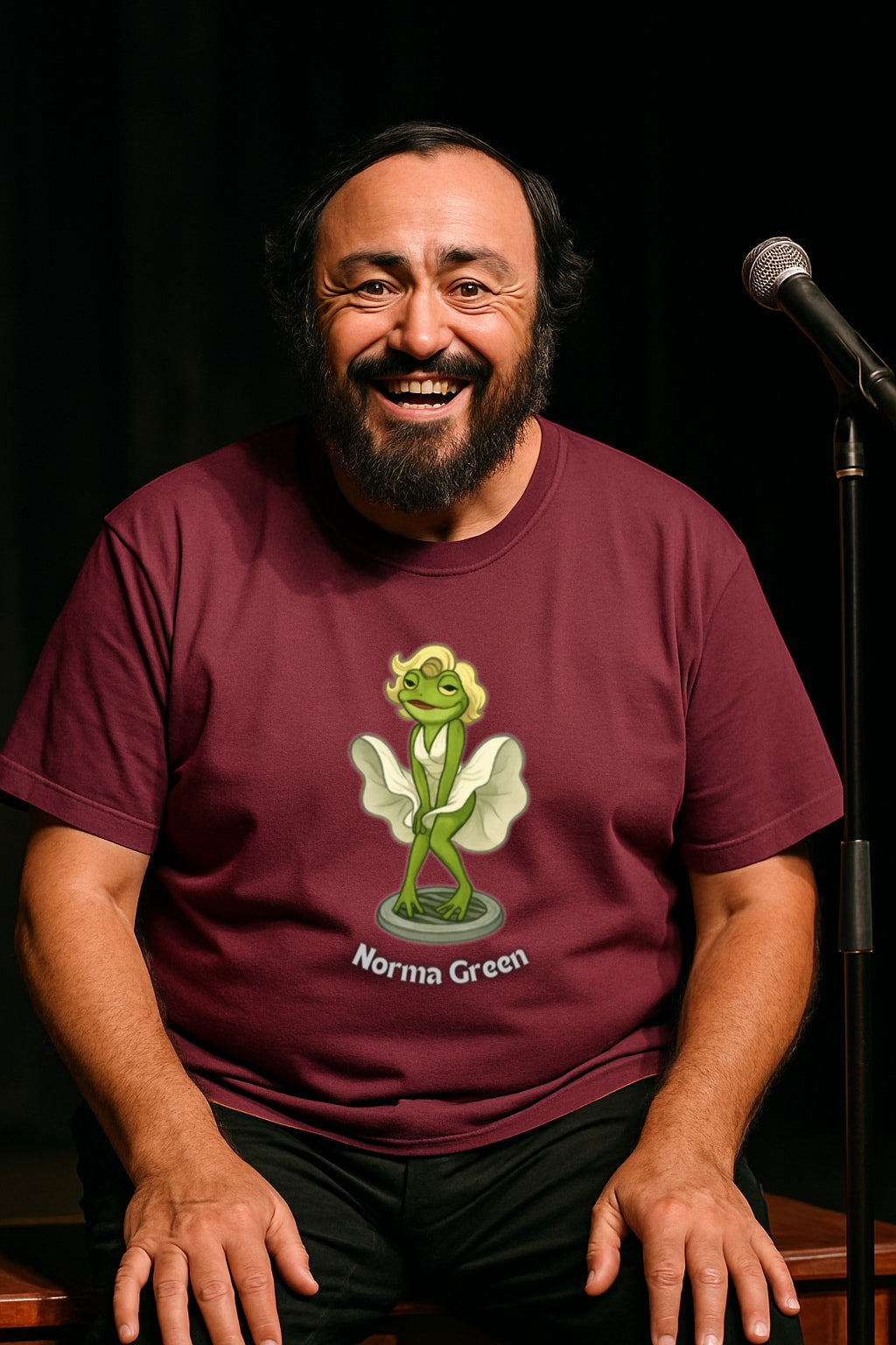 Norma Green Funny Frog Shirt - Retro Monroe Parody Tee - Unisex Vintage Tee for Frog Lovers