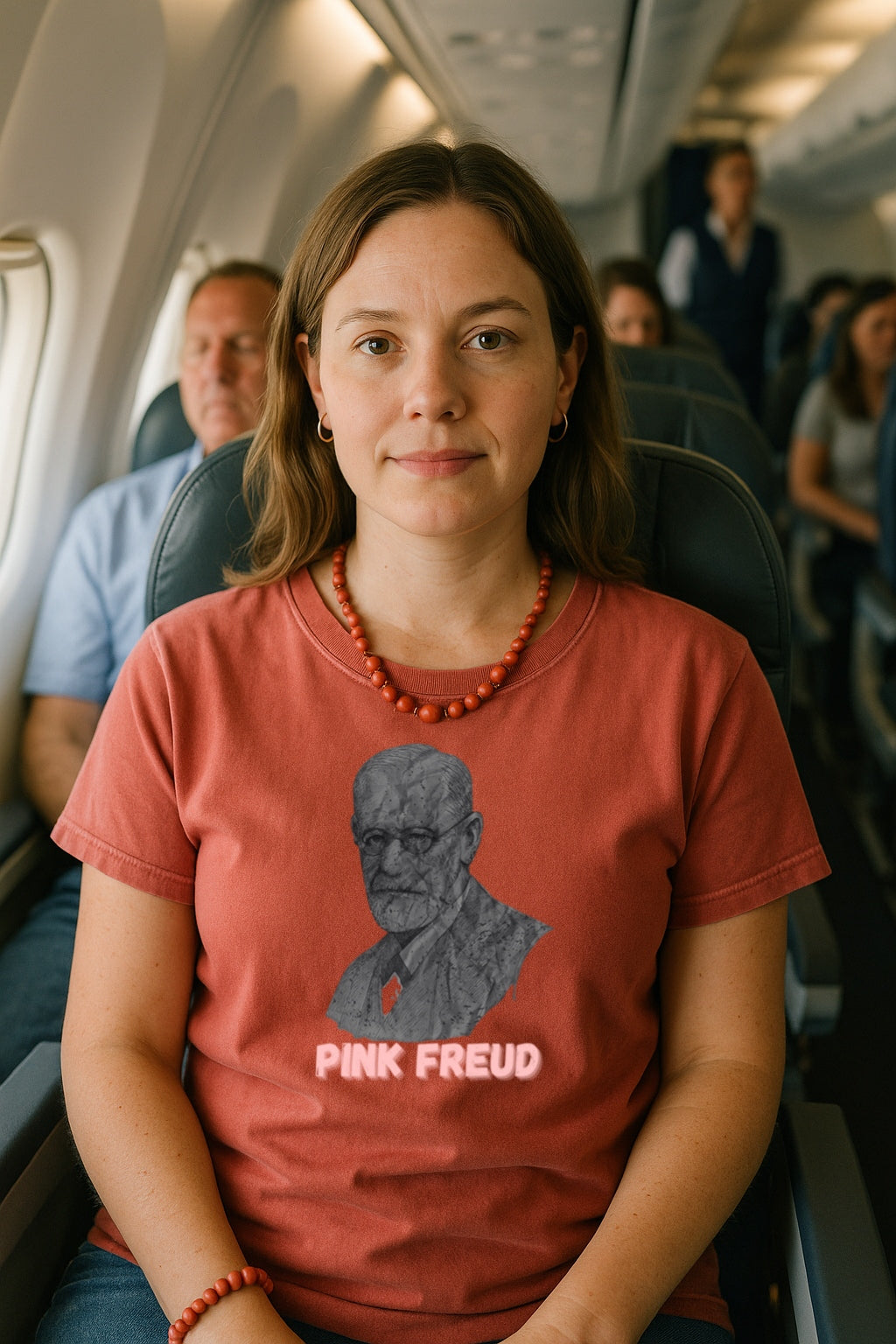 Pink Freud Retro T-Shirt, Grunge Psychology Shirt, Funny Therapist Gift, Sigmund Freud Band Comfort Colors Dyed Tee
