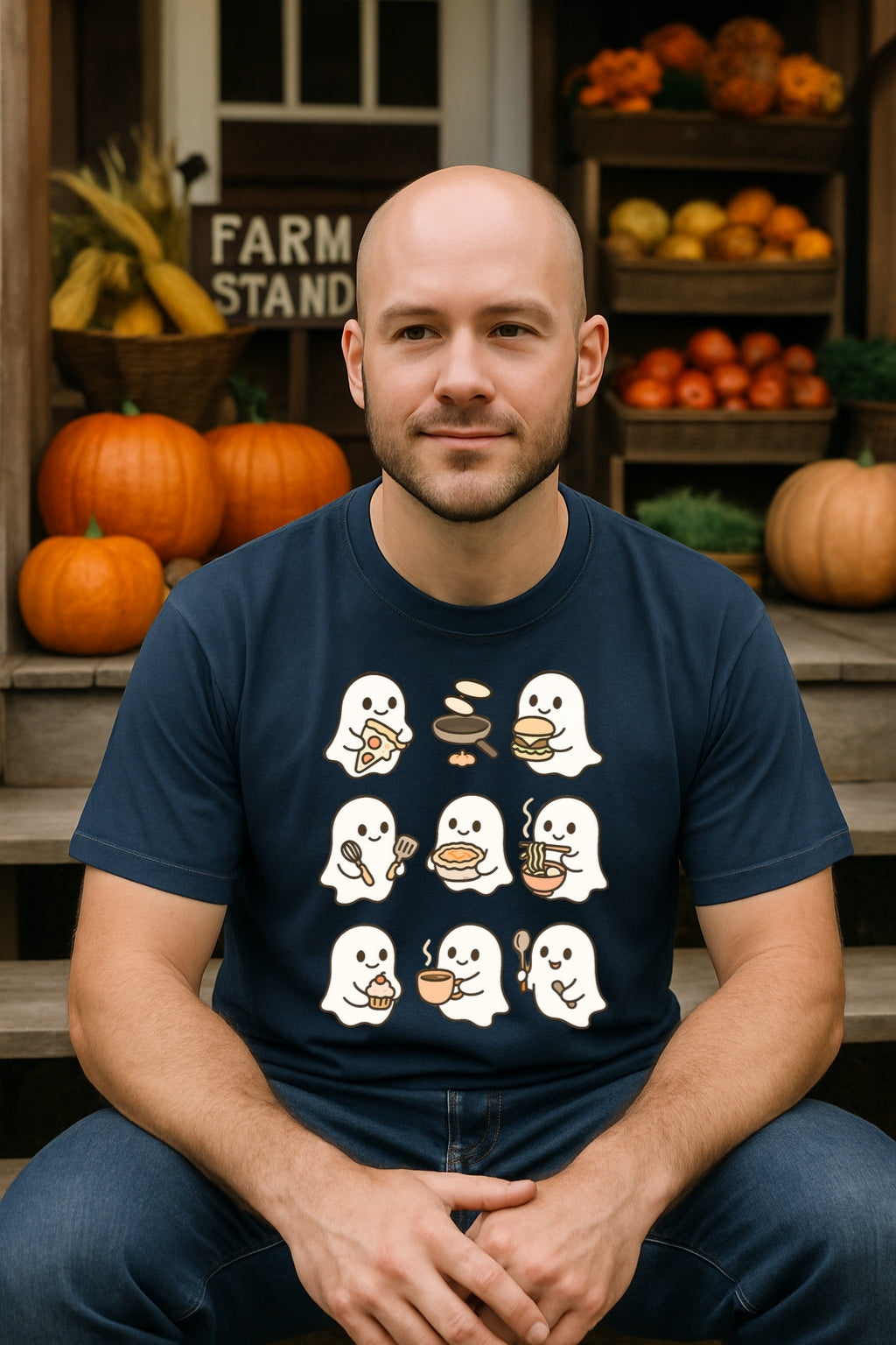 Cooking Ghosts Unisex Comfort Colors™ T-shirt, Halloween Foodie Tee, Spooky Chef Shirt, Fall Kitchen Apparel, Halloween Baking Gift