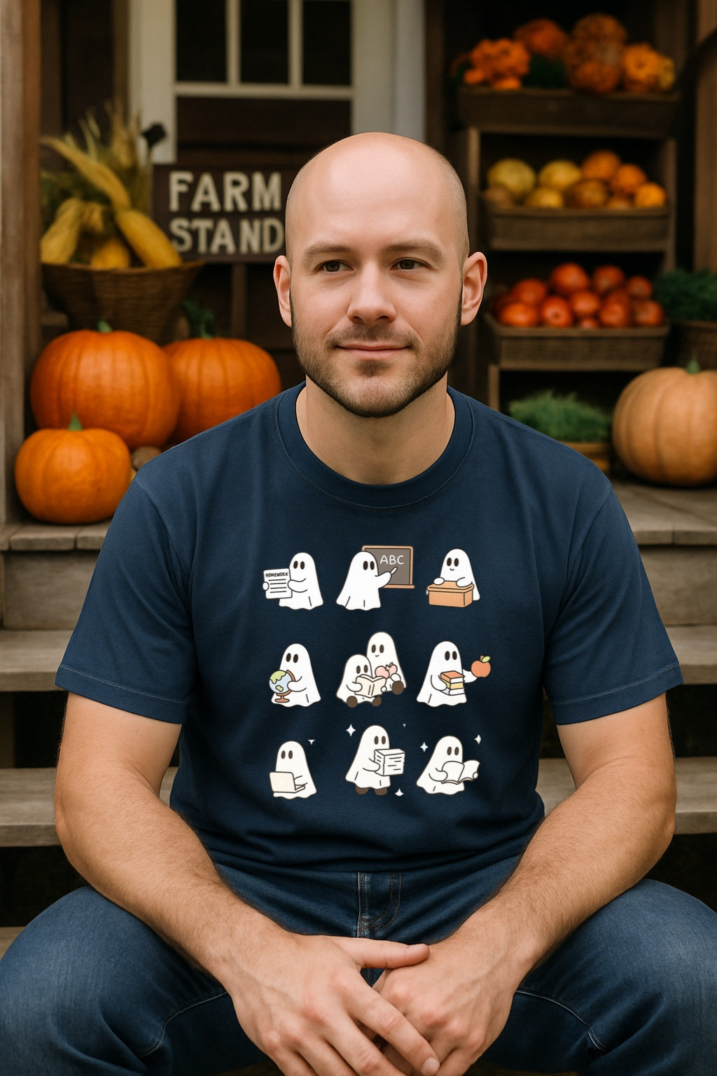 Comfort Colors® Teacher Ghosts Shirt, Cute Halloween Teacher T-Shirt, Ghost Teacher Gift, Back to School Shirt, Teaching Halloween Tee
