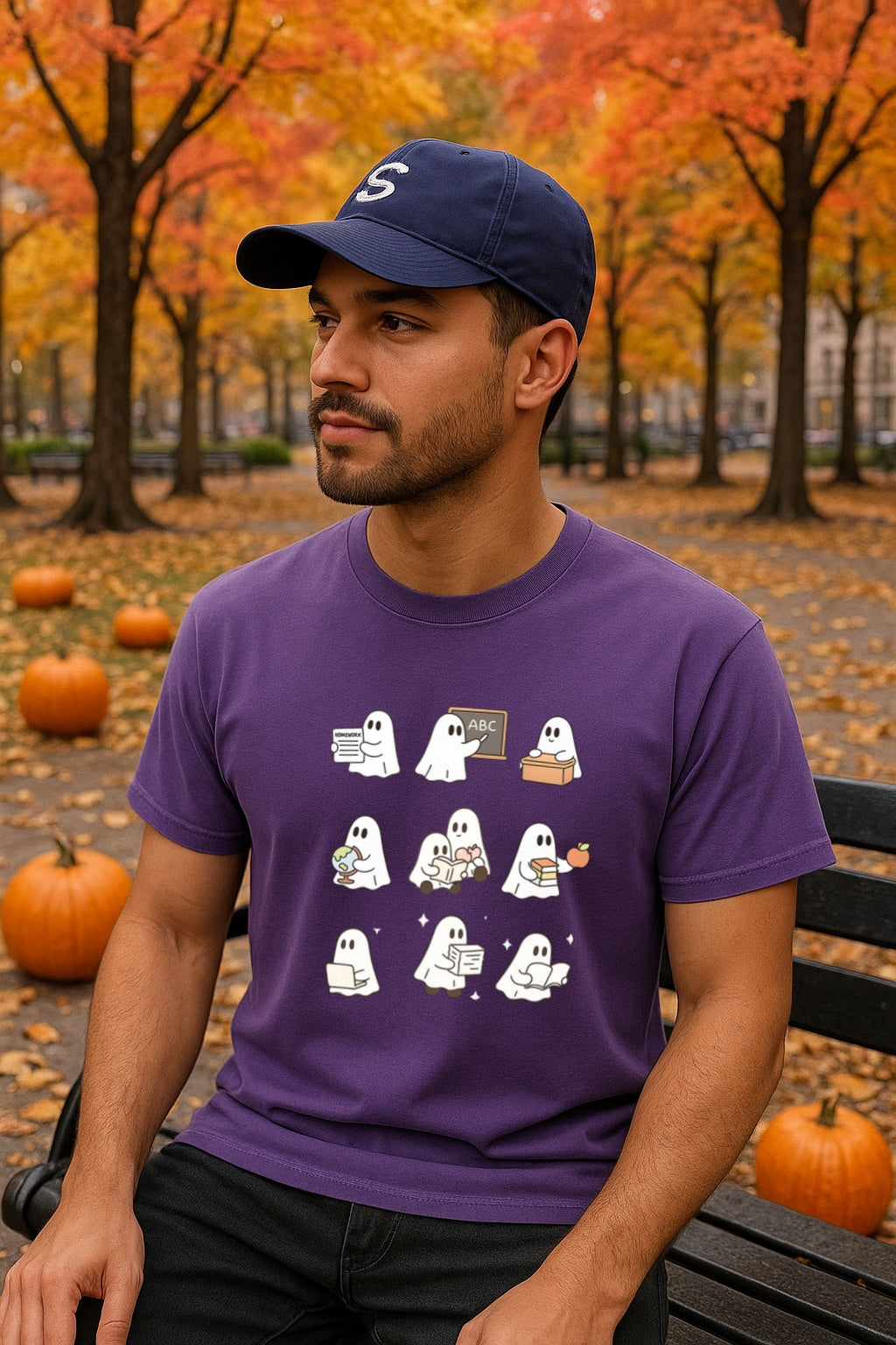 Comfort Colors® Teacher Ghosts Shirt, Cute Halloween Teacher T-Shirt, Ghost Teacher Gift, Back to School Shirt, Teaching Halloween Tee